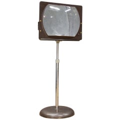 Hi-Def Television Magnifier Magnifying Glass Lens Stand Looking Vintage Techno Mod