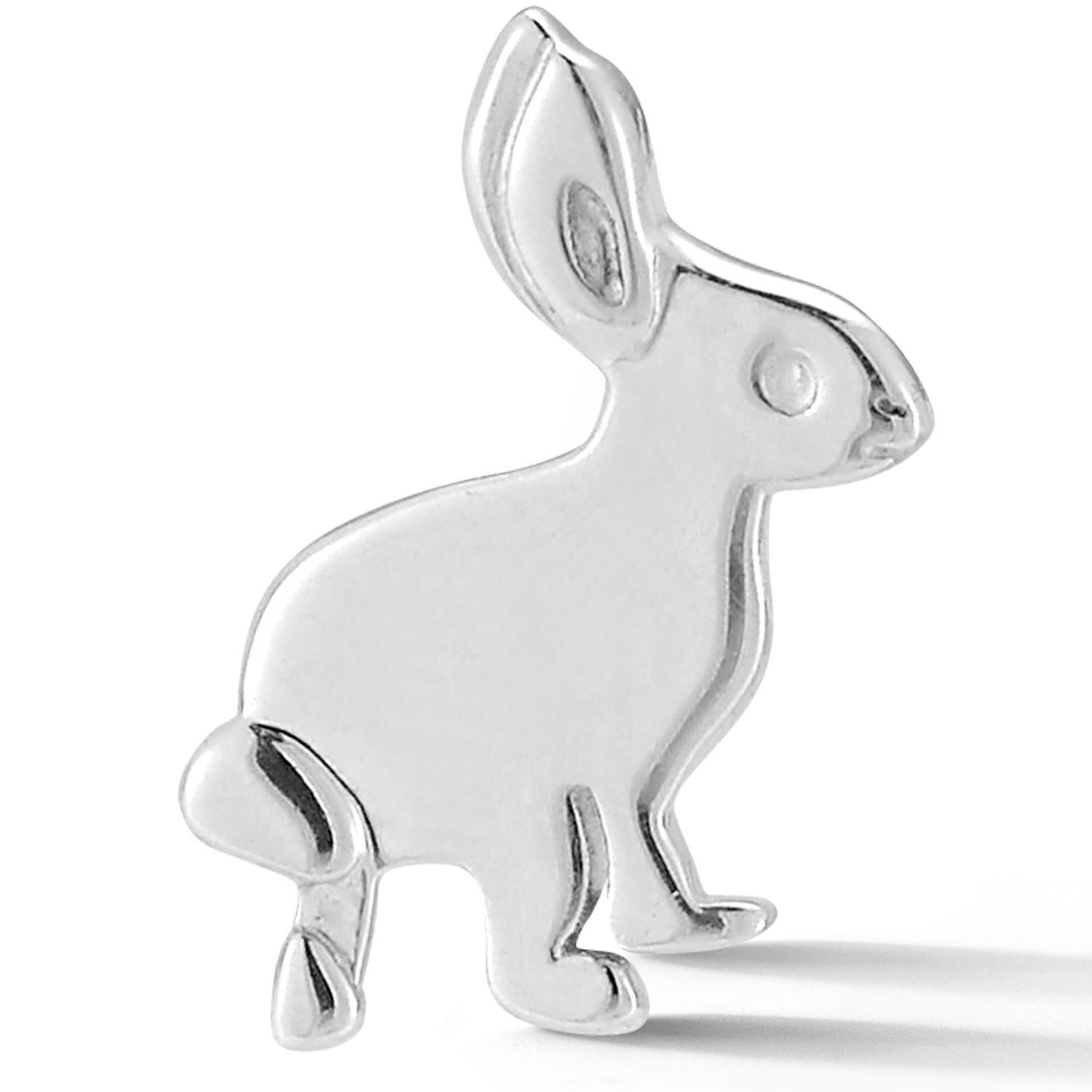 These adorable bunny stud earrings wears well on your ear lobes all day long. 

A great everyday earring with a bit of whimsy and cuteness, it's also the year of the Rabbit this year!

Dimensions: 10mm Height x 8mm Width x 1.2mm thickness

Sterling