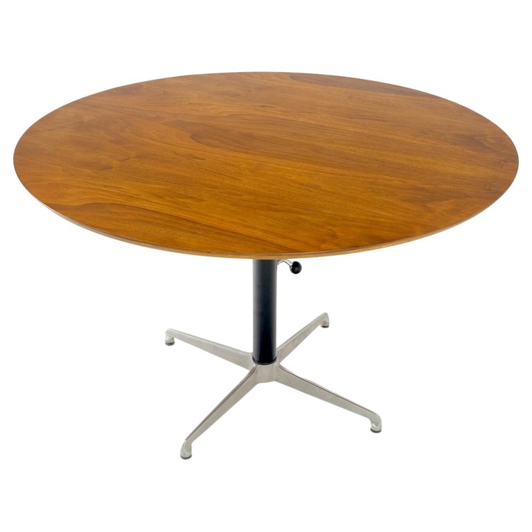 HiLo Convertible Dining to Coffee Adjustable Height Round Table Danish