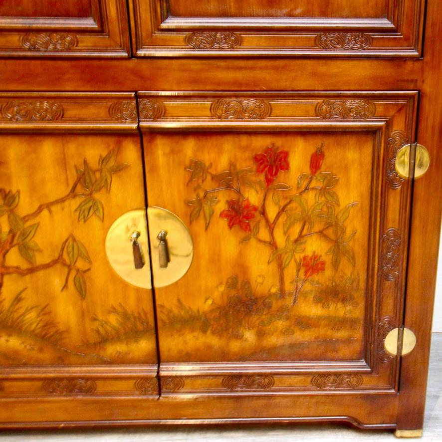 Hibriten Asian Influence Bar/Server Cabinet For Sale 2