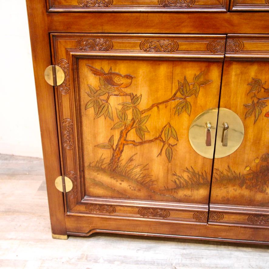 Hibriten Asian Influence Bar/Server Cabinet For Sale 1