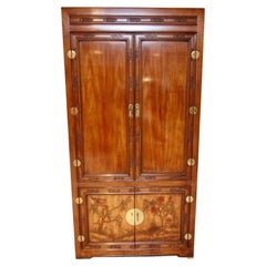 Retro Hibriten Asian Influence Bar/Server Cabinet