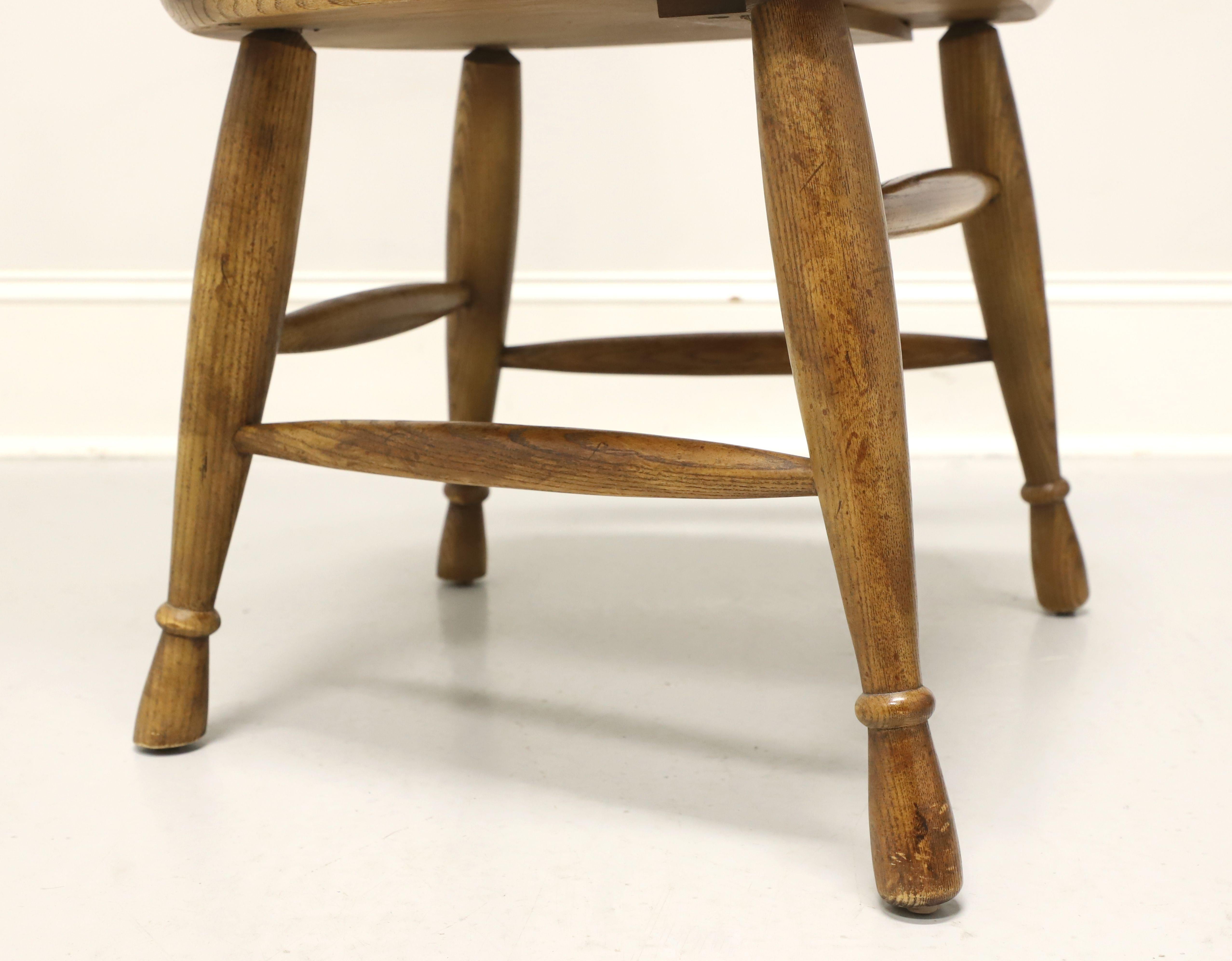 HIBRITEN Mid 20th Century Oak Exaggerated Back Windsor Armchairs - Pair 3