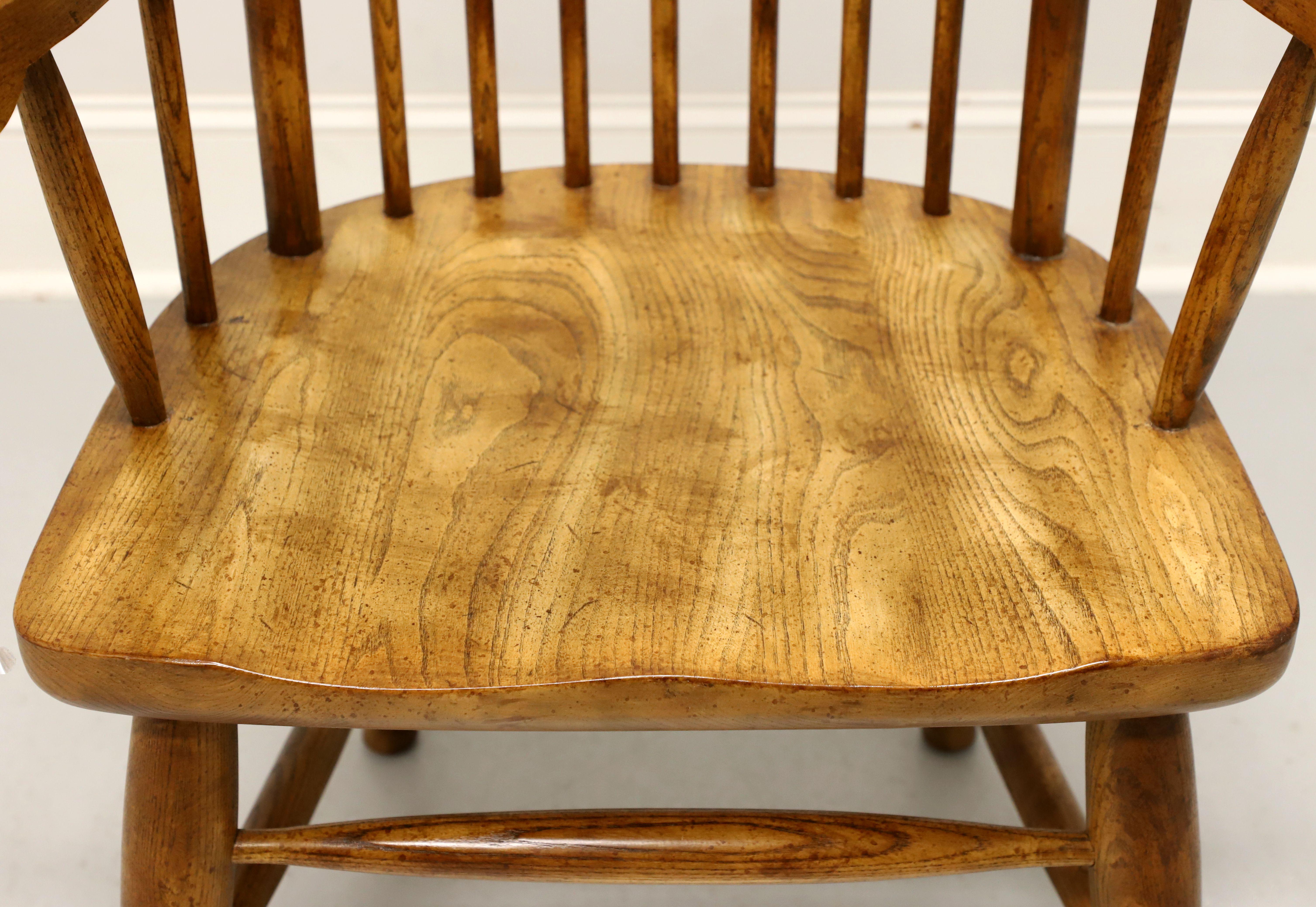 HIBRITEN Mid 20th Century Oak Exaggerated Back Windsor Armchairs - Pair 2
