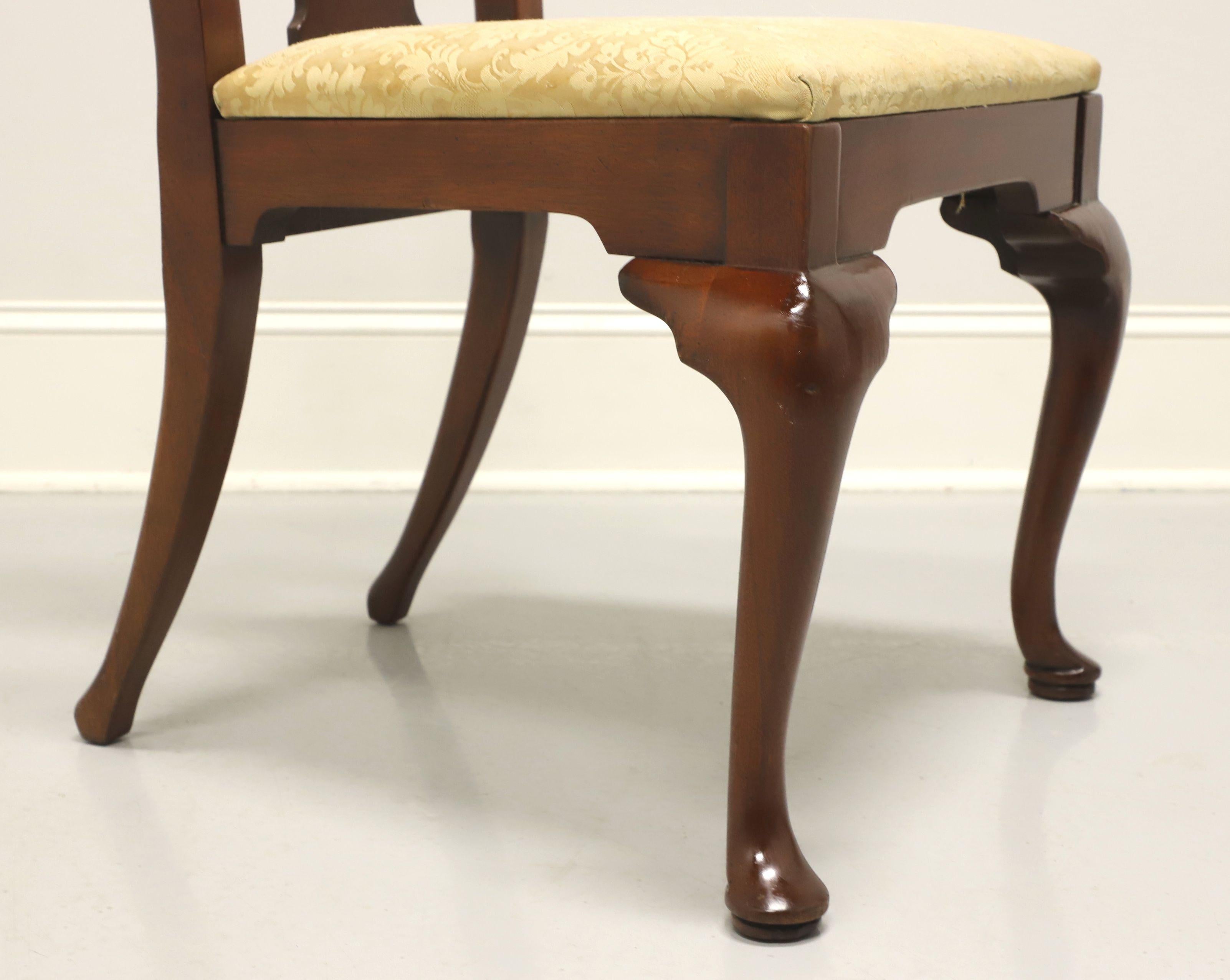 HICKORY CHAIR Amber Mahogany Queen Anne Dining Side Chairs - Pair C 3