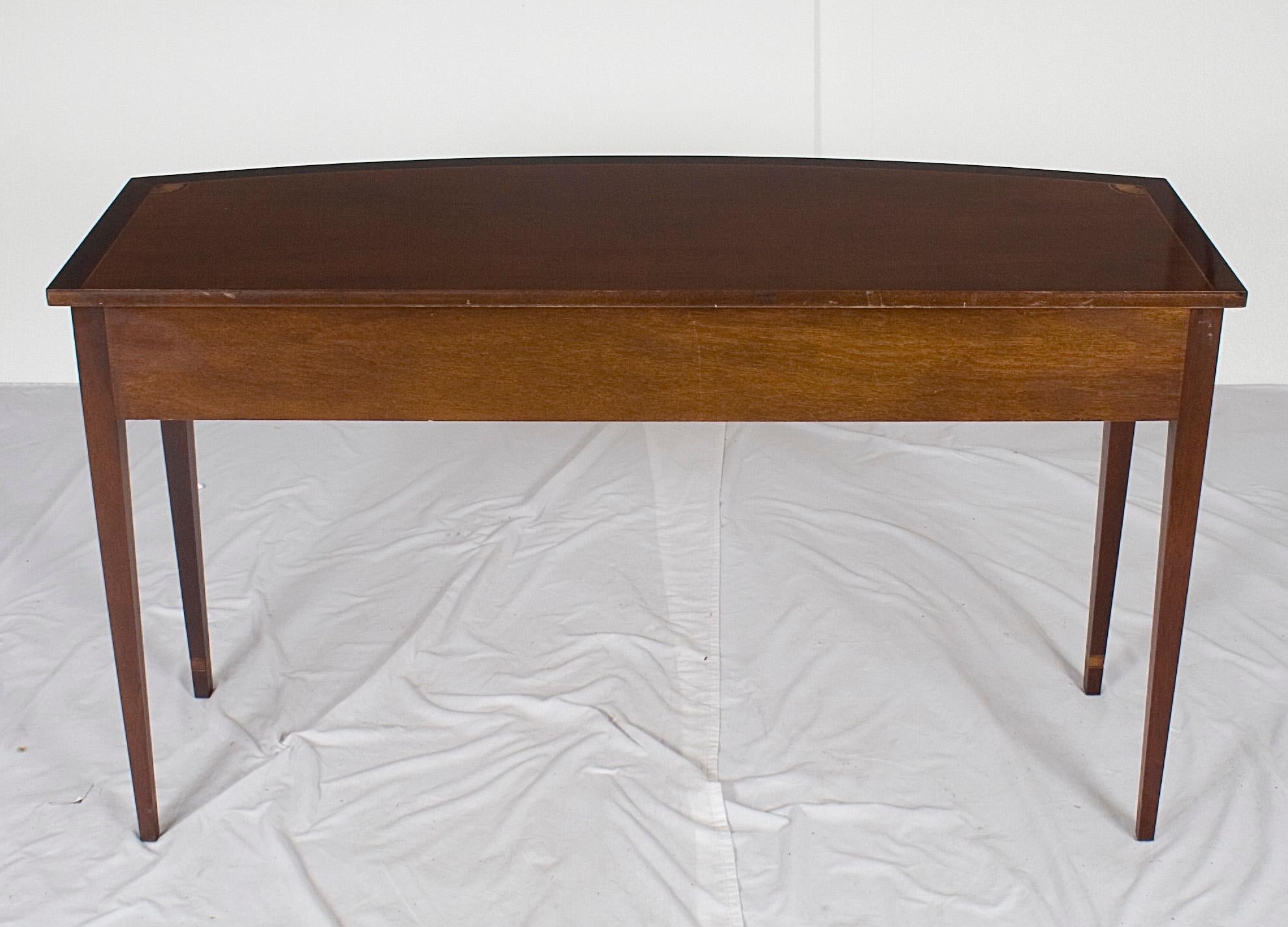 Hickory Chair Bow Front Console Table Small Buffet Server For Sale 5