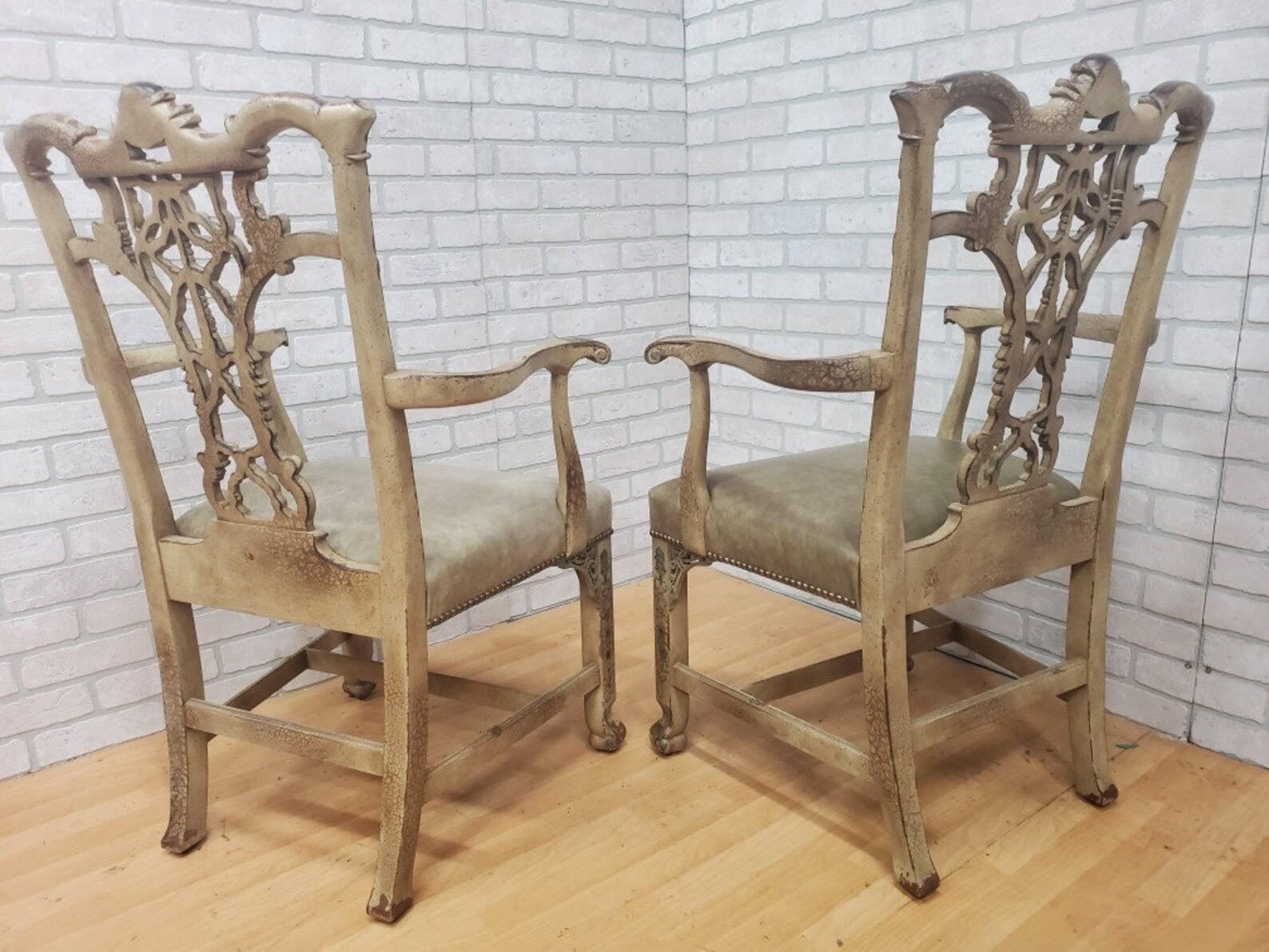 Hickory Chair Chippendale Style Thomas O’Brien and Emma Dining Chairs, set of 6 In Good Condition In Chicago, IL