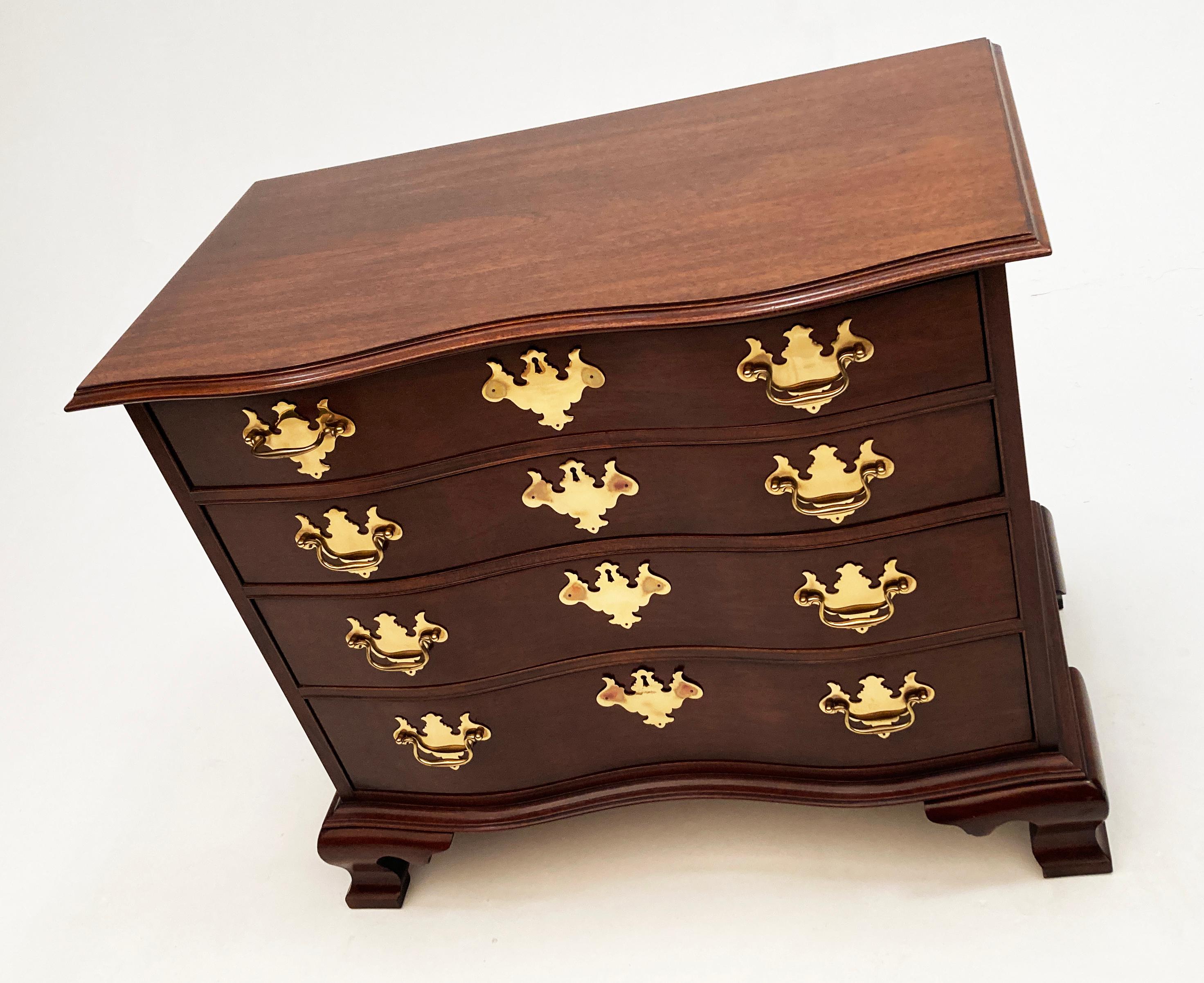 Hickory Chair, known for it's rich history in craftsmanship and design, does not disappoint with this Mahogany Chippendale Style Chest of Drawers from the, 