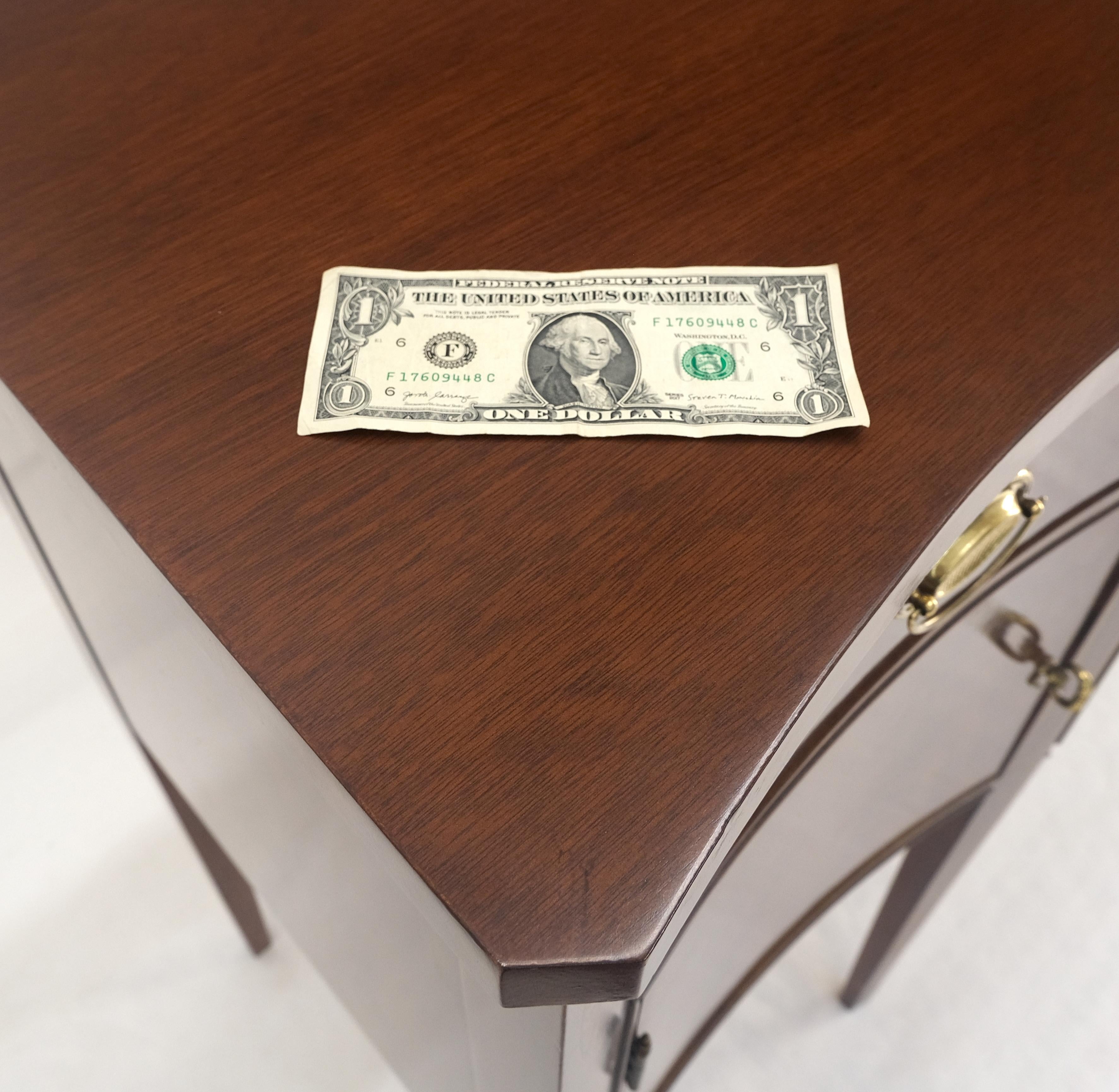 Hickory Chair Crotch Mahogany Serpentine Front Tapered Leg Inlaid Sideboard MINT 7