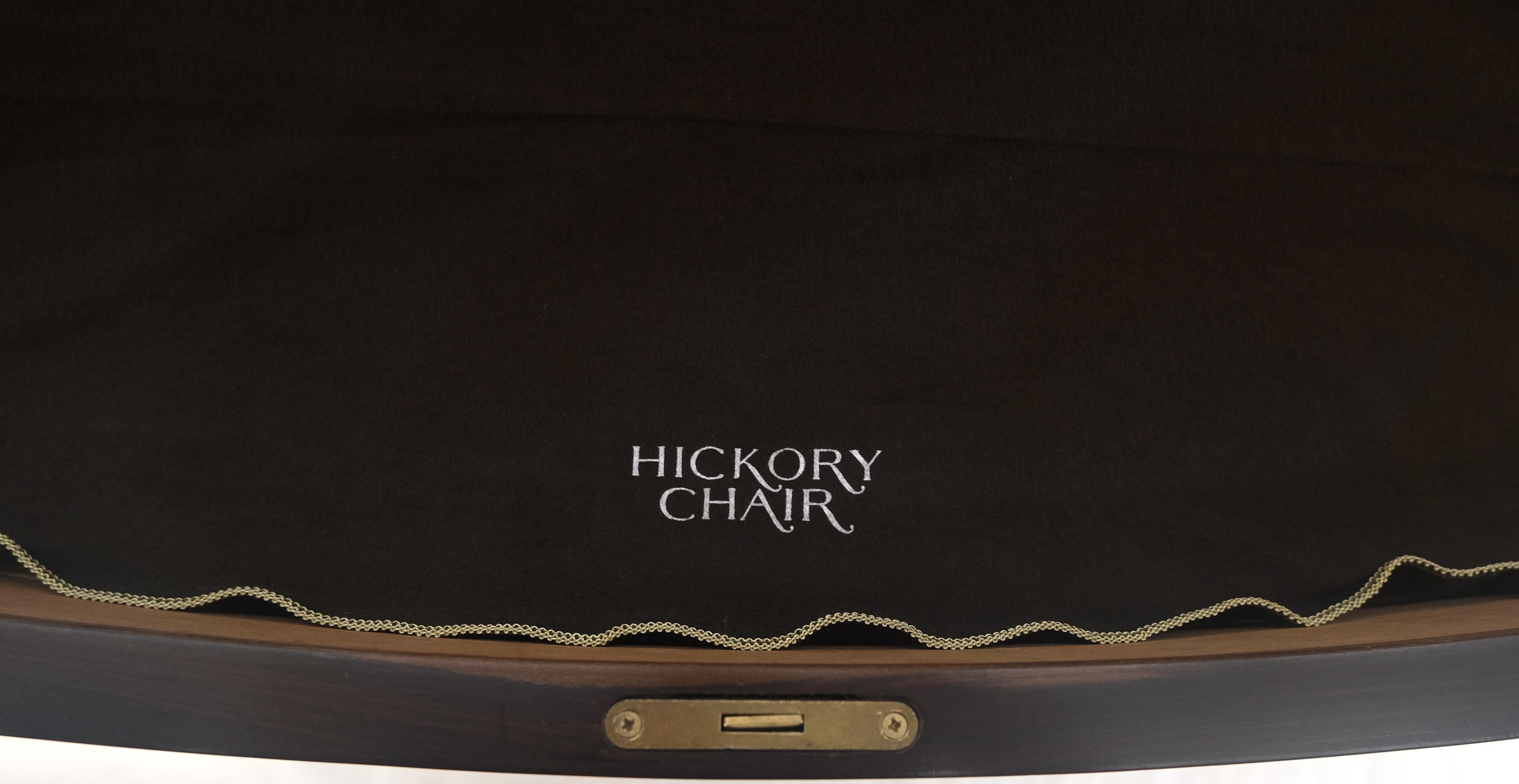 Brass Hickory Chair Crotch Mahogany Serpentine Front Tapered Leg Inlaid Sideboard MINT