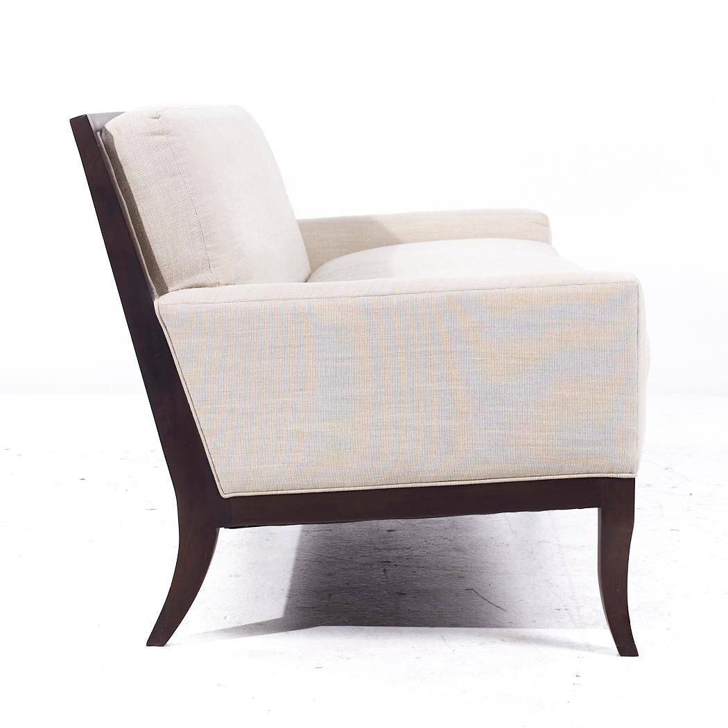Américain Chaise Curtis en tissu ivoire J Robert Scott en vente