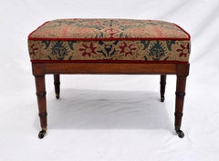 Hickory Chair Faux Bamboo Regency Caned Chair & Ottoman Set