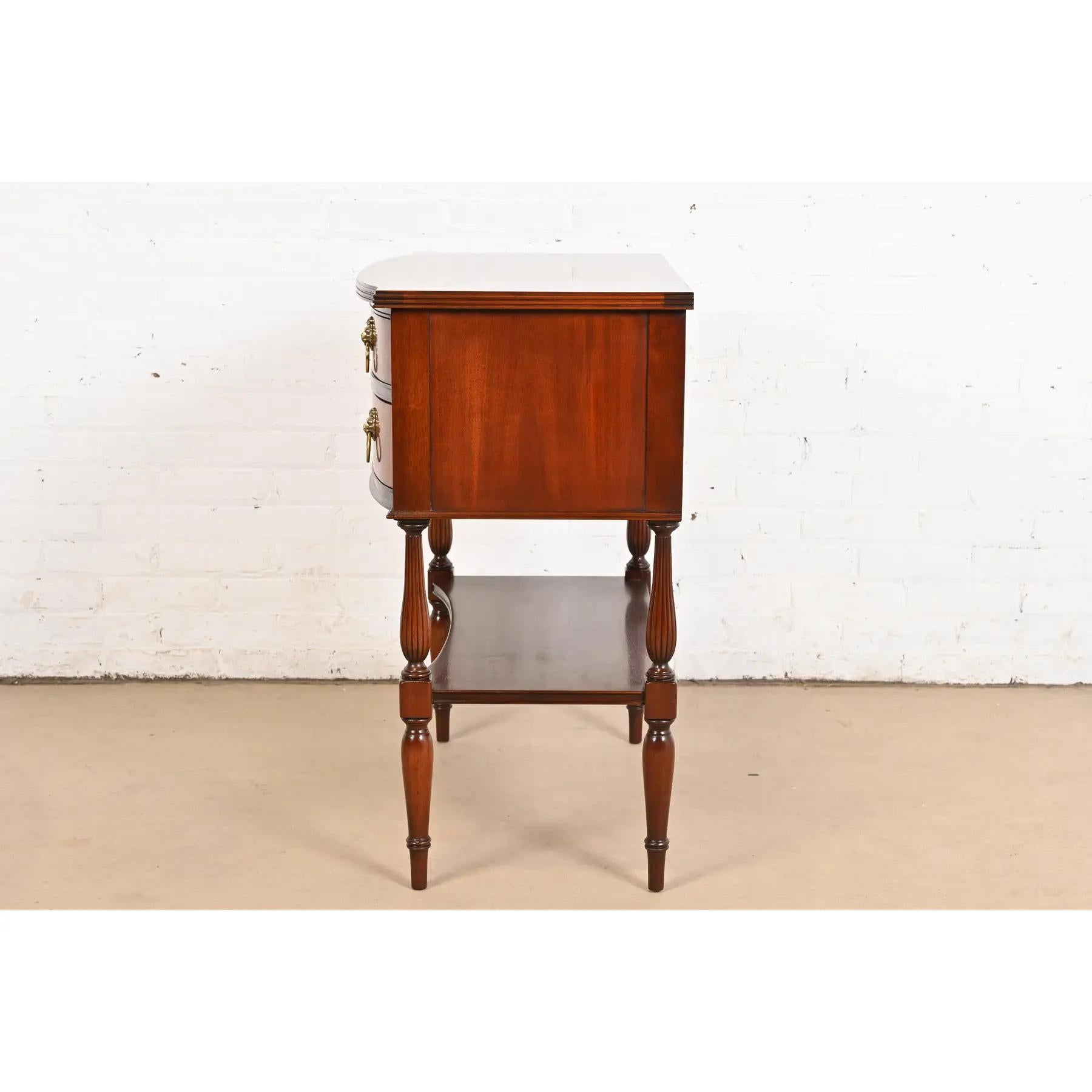 Hickory Chair Federal Flame Mahogany Buffet Server or Hall Table For Sale 5