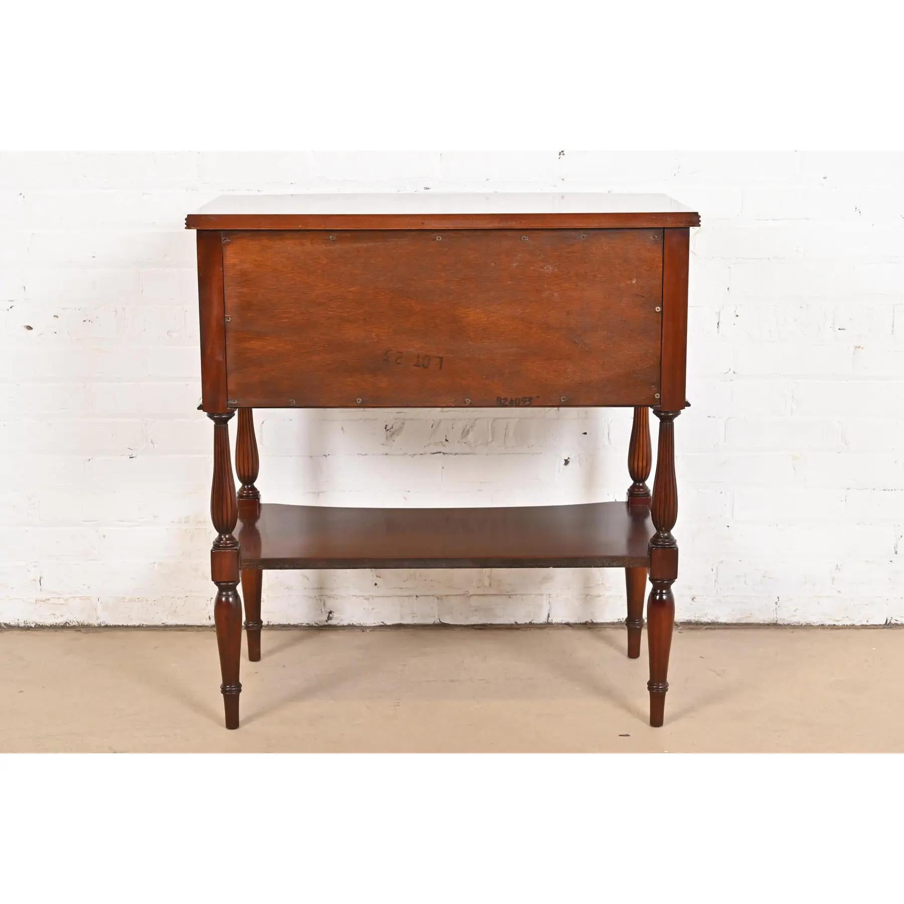 Hickory Chair Federal Flame Mahogany Buffet Server or Hall Table For Sale 6