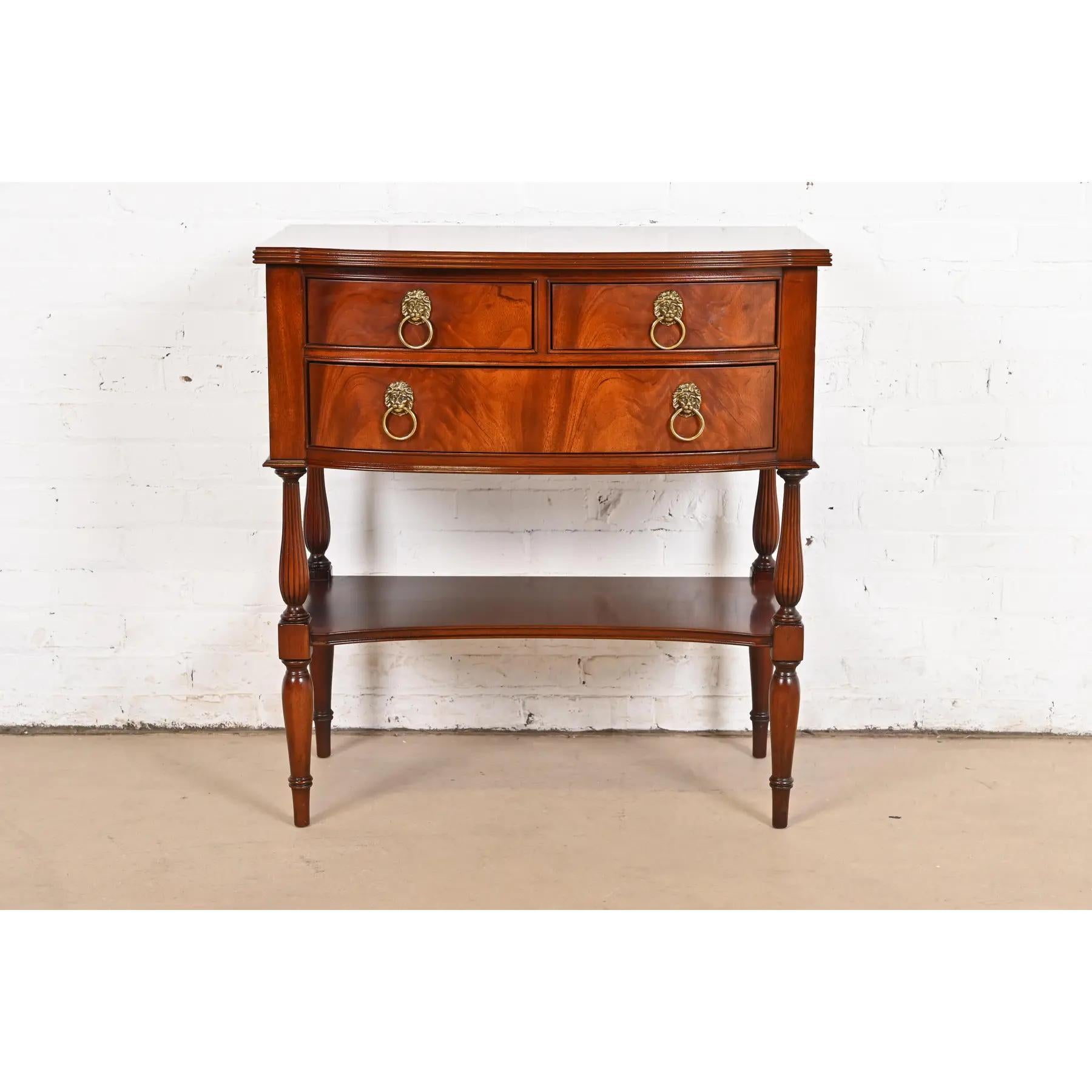 A gorgeous traditional Federal or Hepplewhite style buffet server, hall or entry table, or occasional side table

By Hickory Chair, 