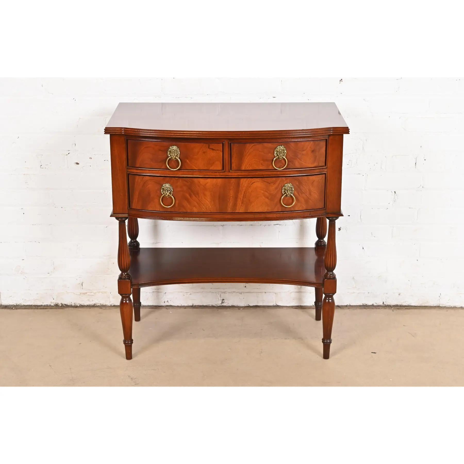 American Hickory Chair Federal Flame Mahogany Buffet Server or Hall Table For Sale