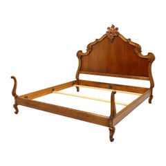 Used Hickory Chair French Country Carved King Bed