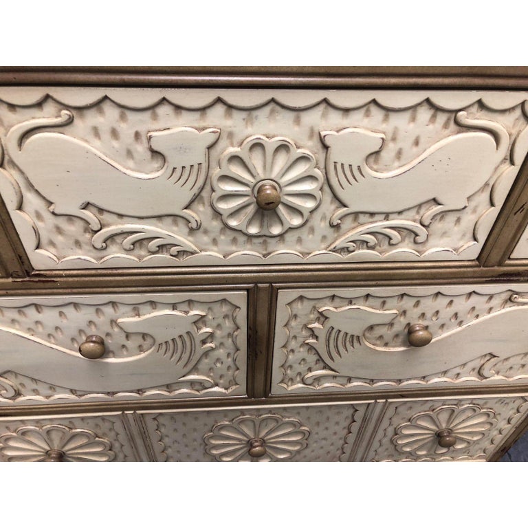 Hickory Chair Furniture Company Carved Chest For Sale at 1stDibs