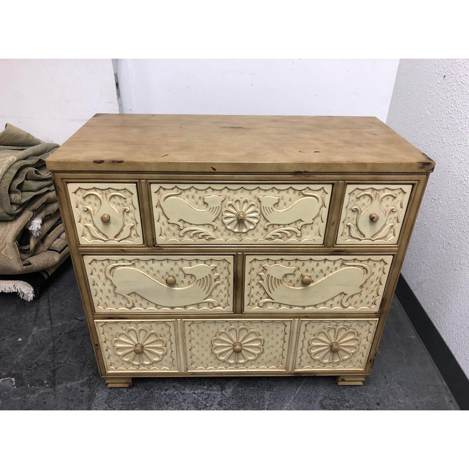 Hickory Chair Furniture Company Carved Chest For Sale 3