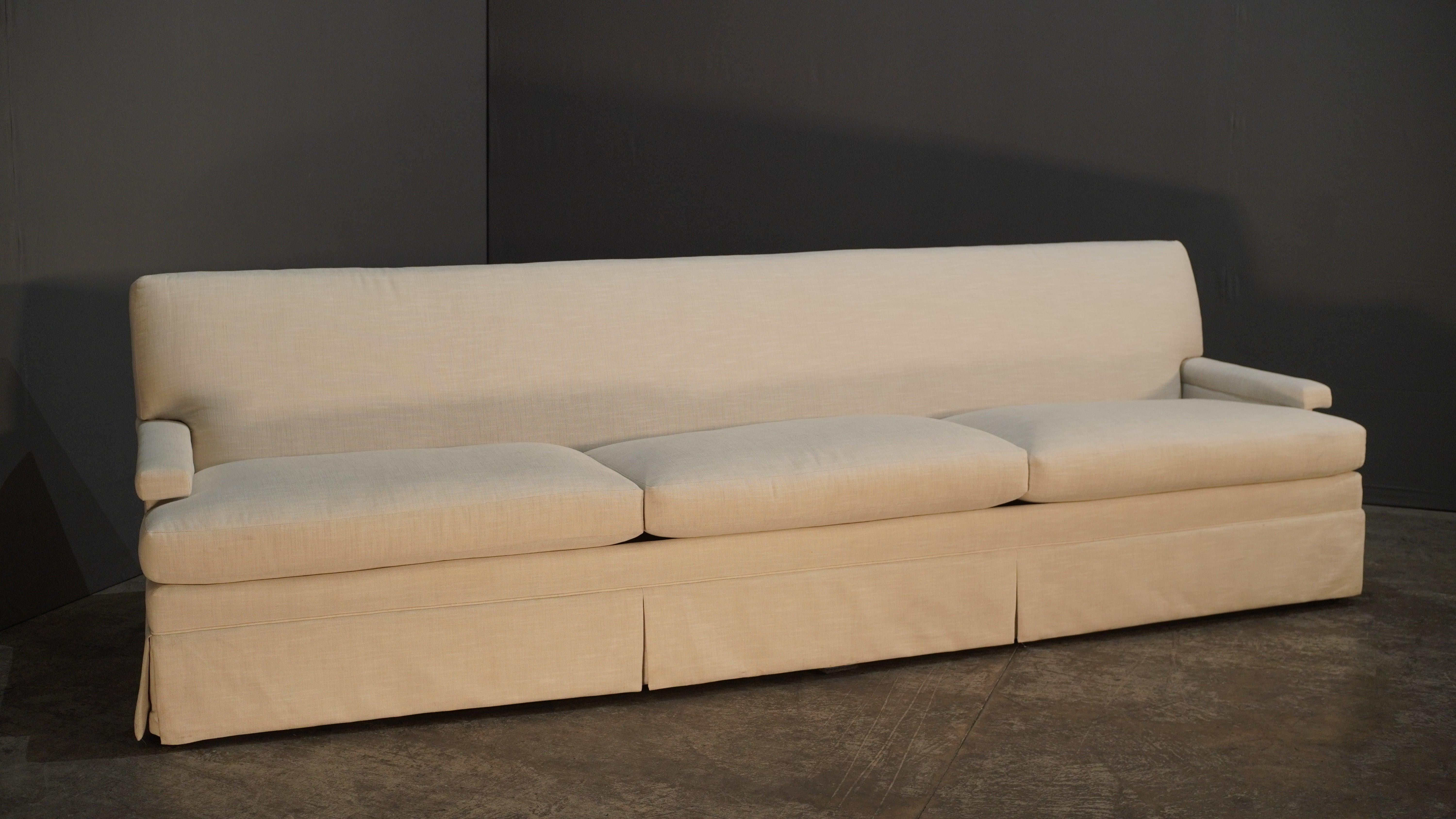 American Hickory Chair Furniture Macdonald Skirted Large Sofa