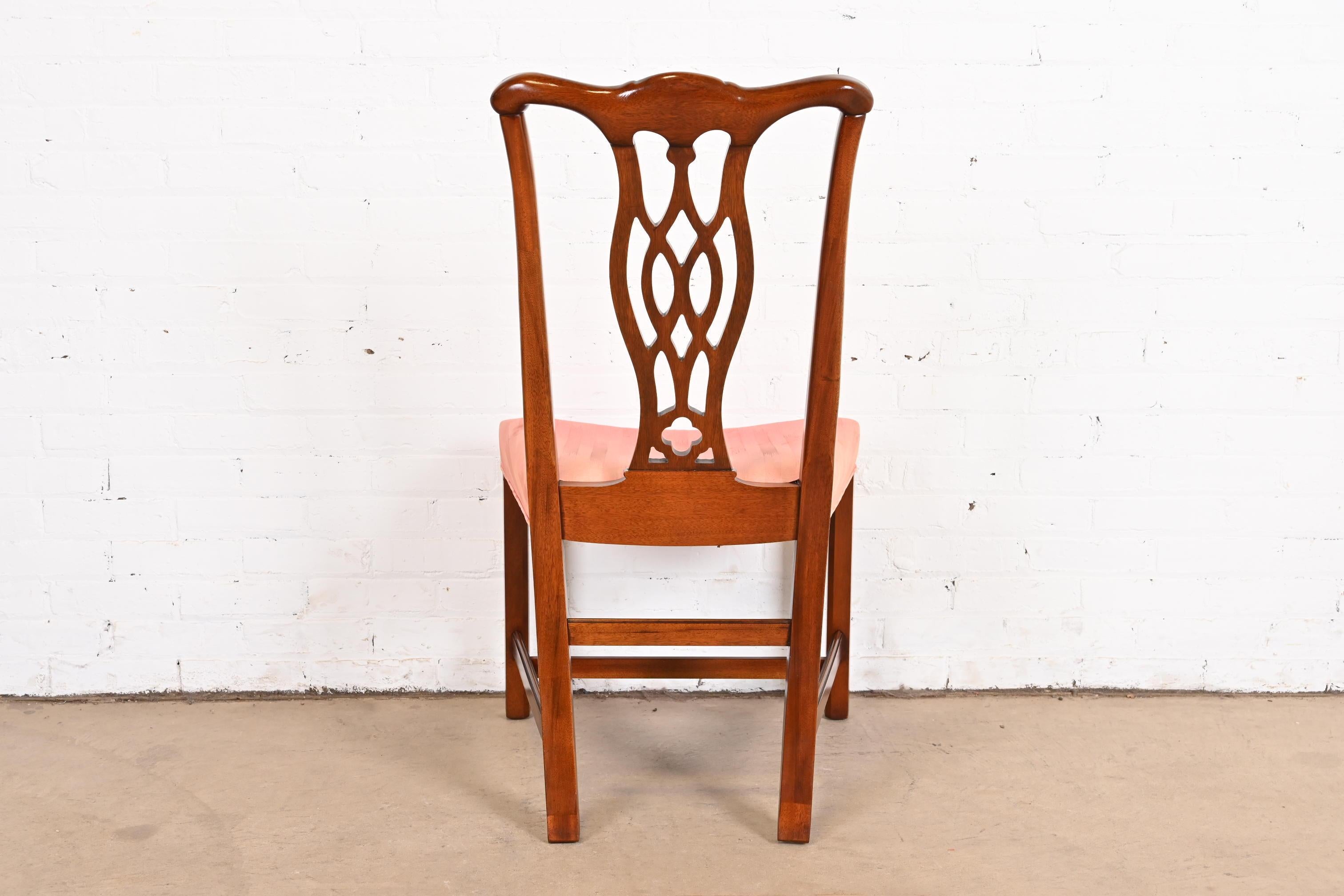 Hickory Chair Georgian Carved Mahogany Dining Chairs, Set of Eight 5