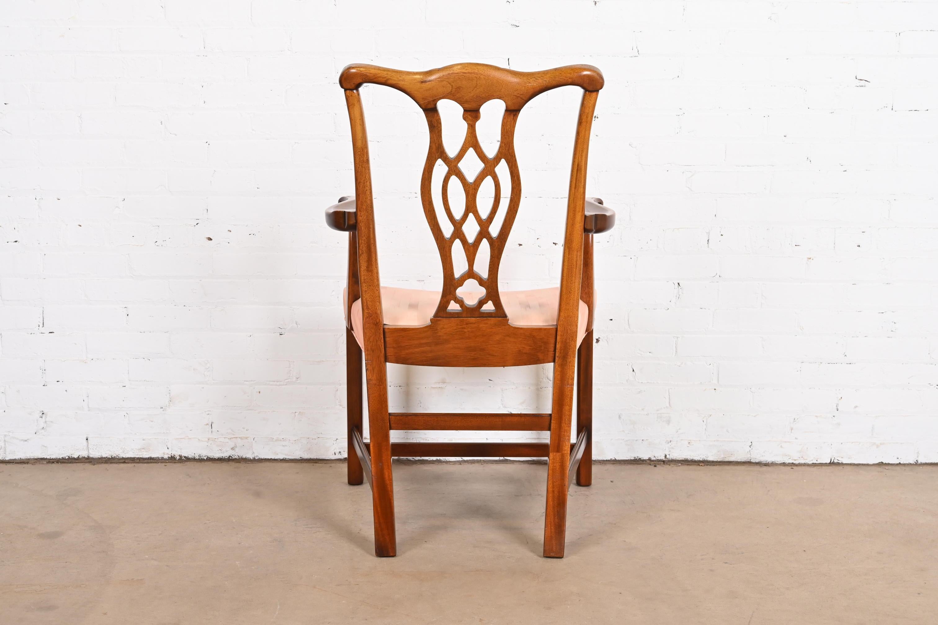 Hickory Chair Georgian Carved Mahogany Dining Chairs, Set of Eight 9