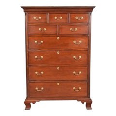 Hickory Chair Georgian Carved Mahogany Highboy Dresser