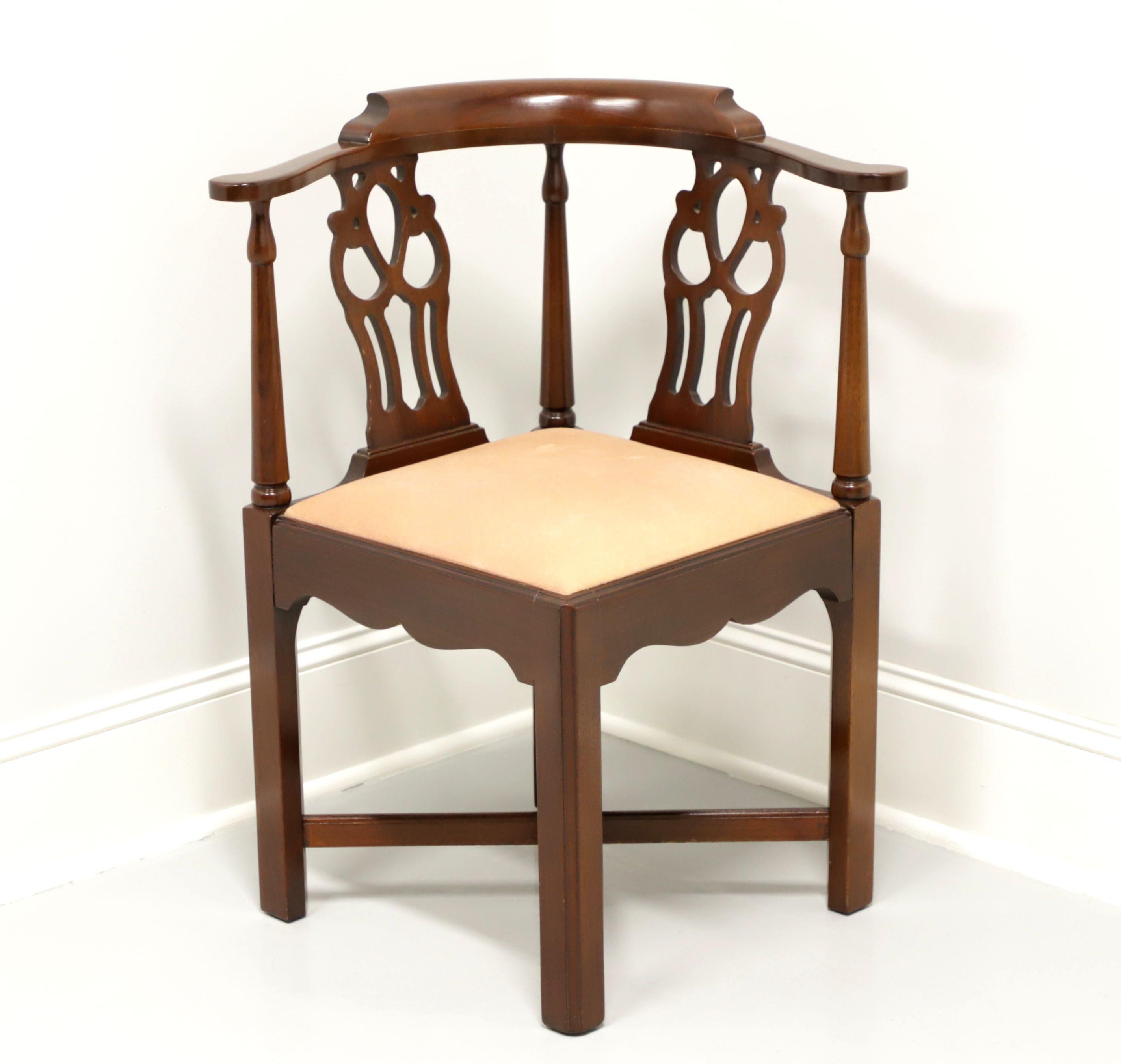 HICKORY CHAIR Georgian Mahogany Corner Chair For Sale 2