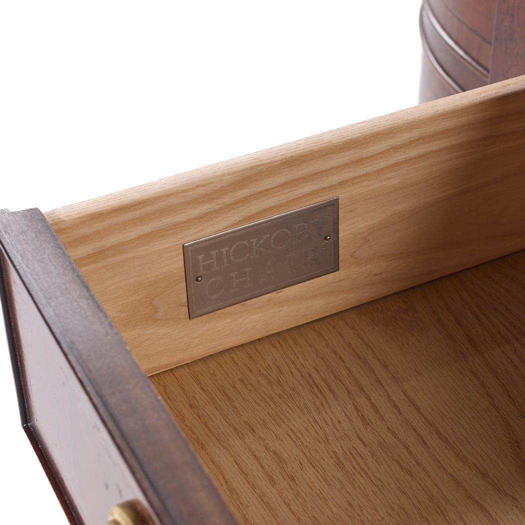 Sedia Hickory intarsiata in mogano e ottone Credenza Buffet in vendita 3
