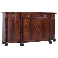 Hickory Chair Inlaid Mahogany and Brass Buffet Credenza