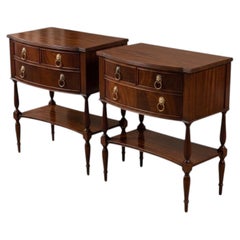 Hickory Chair James River Plantation Collection Mahogany Chests Side Tables Pair