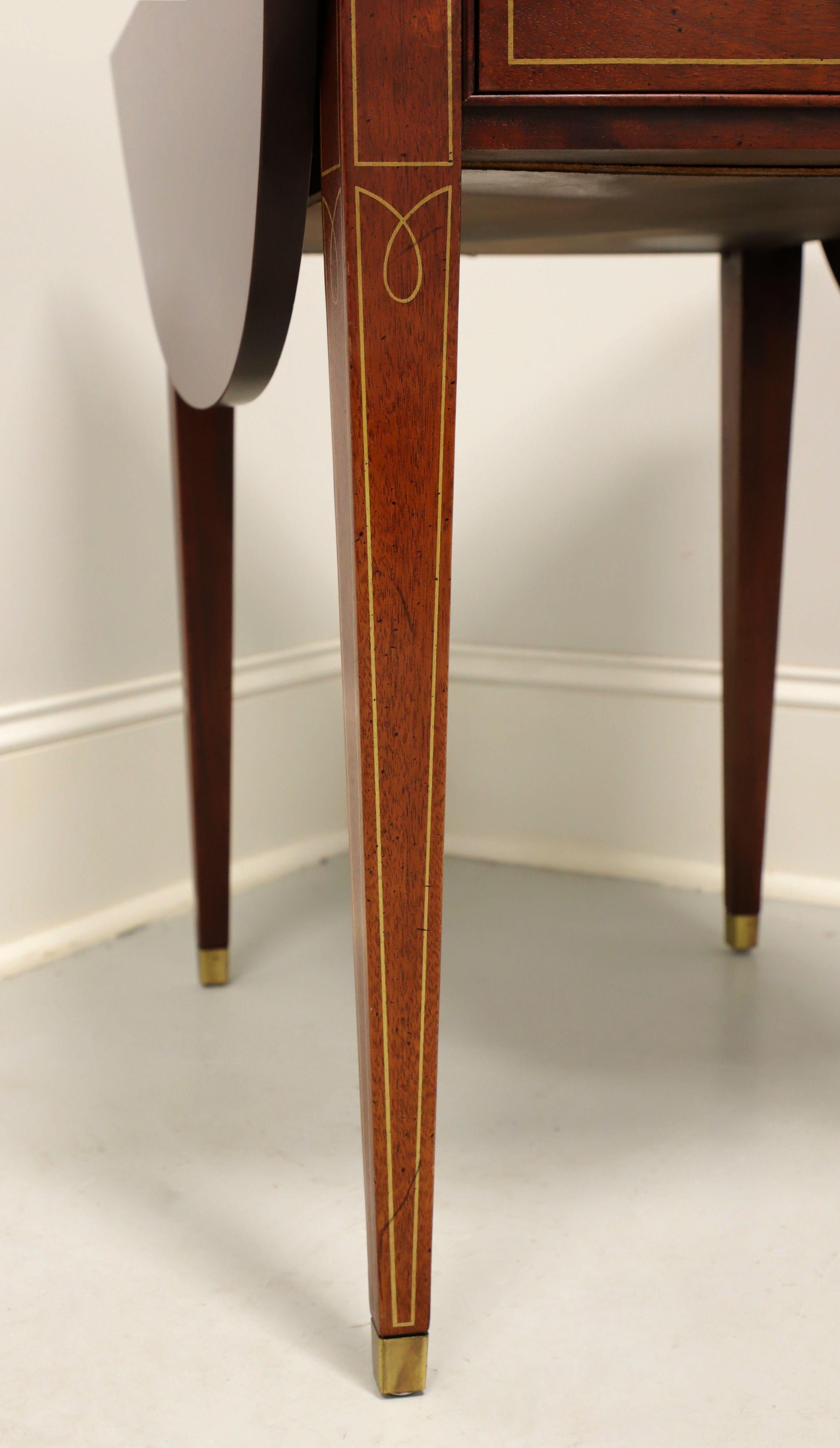 HICKORY CHAIR James River Plantations Mahogany Drop-Leaf Pembroke Table - A In Good Condition In Charlotte, NC