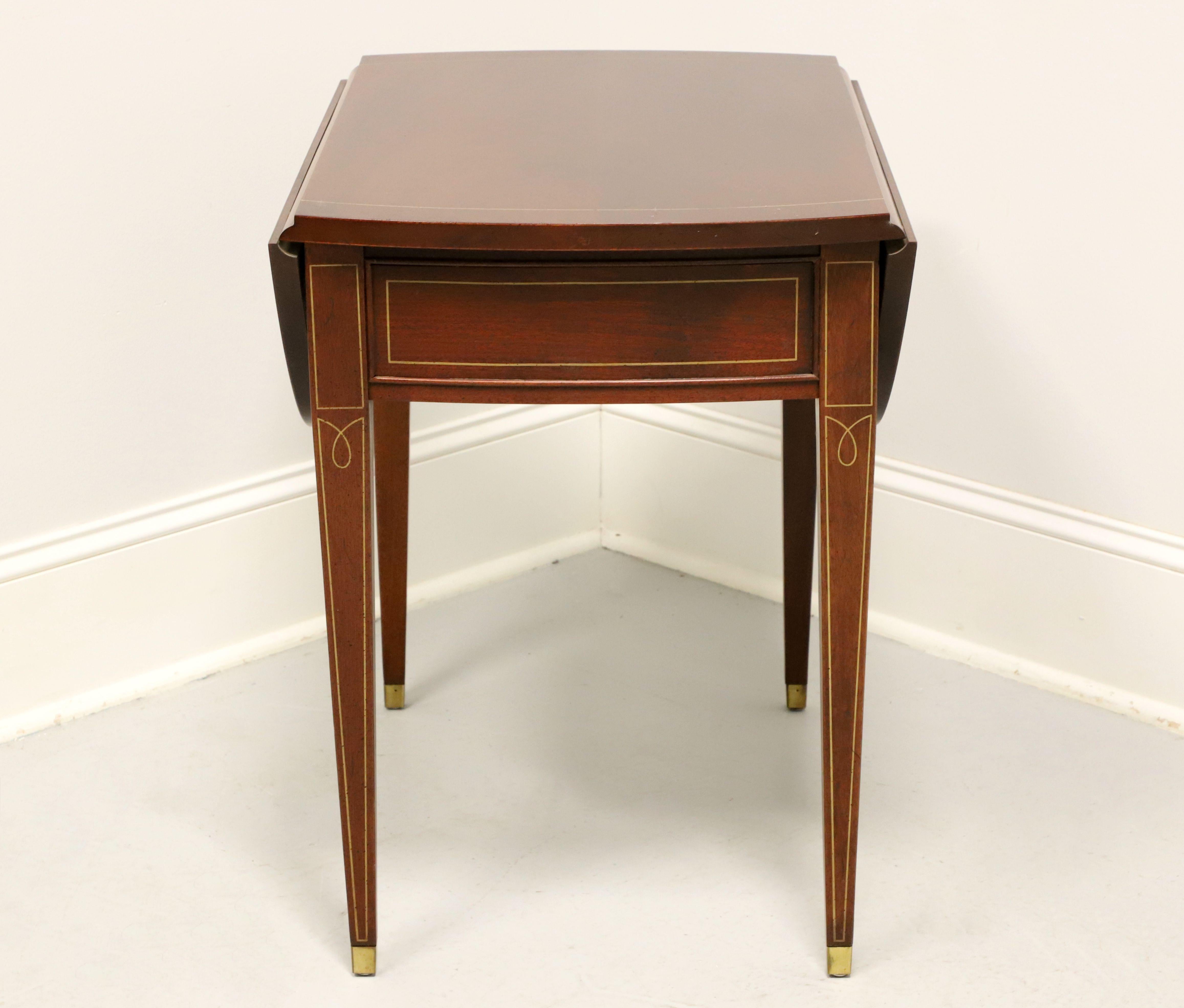 HICKORY CHAIR James River Plantations Mahogany Drop-Leaf Pembroke Table - B In Good Condition In Charlotte, NC