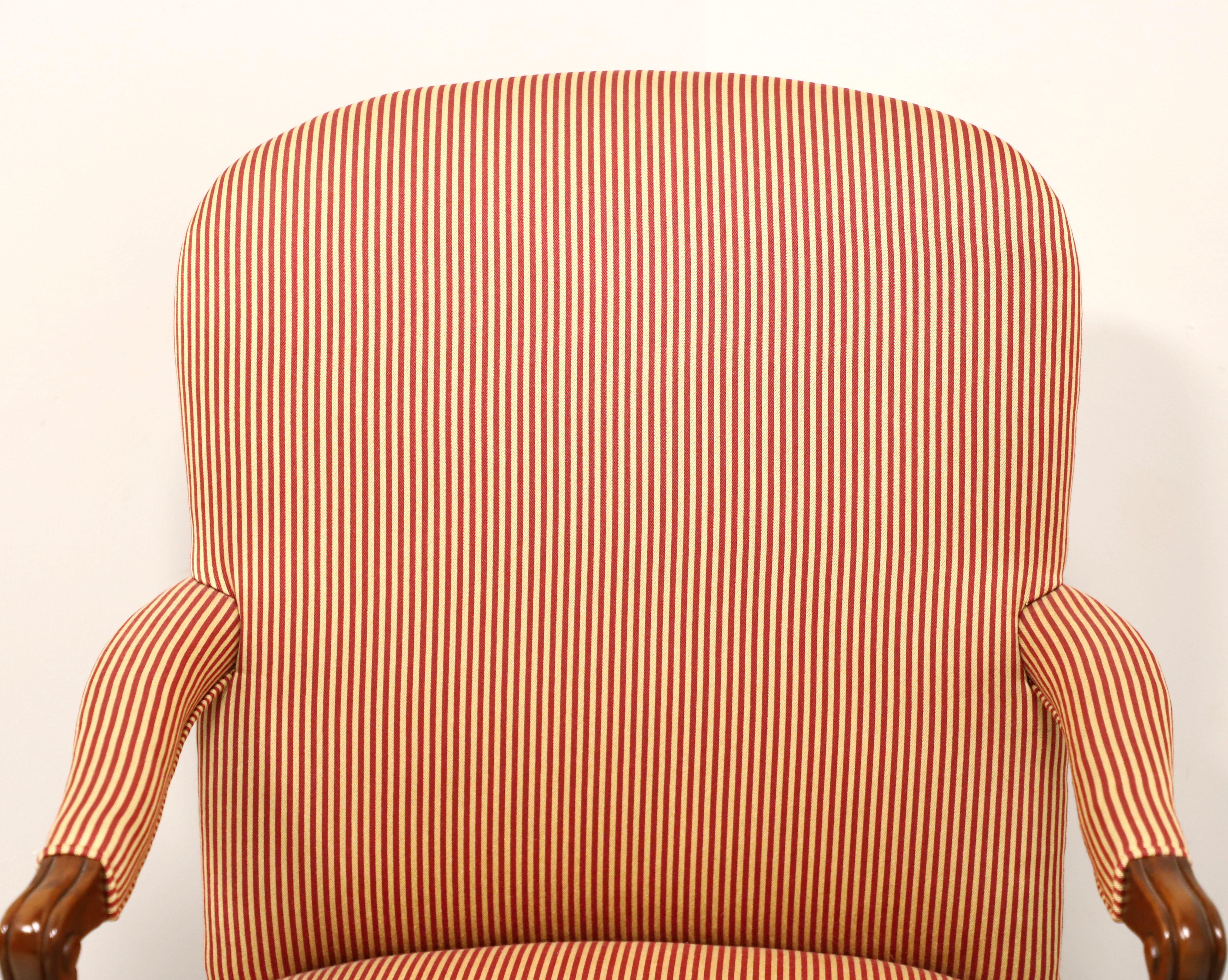 American HICKORY CHAIR Mahogany Frame Chippendale Martha Washington Armchair