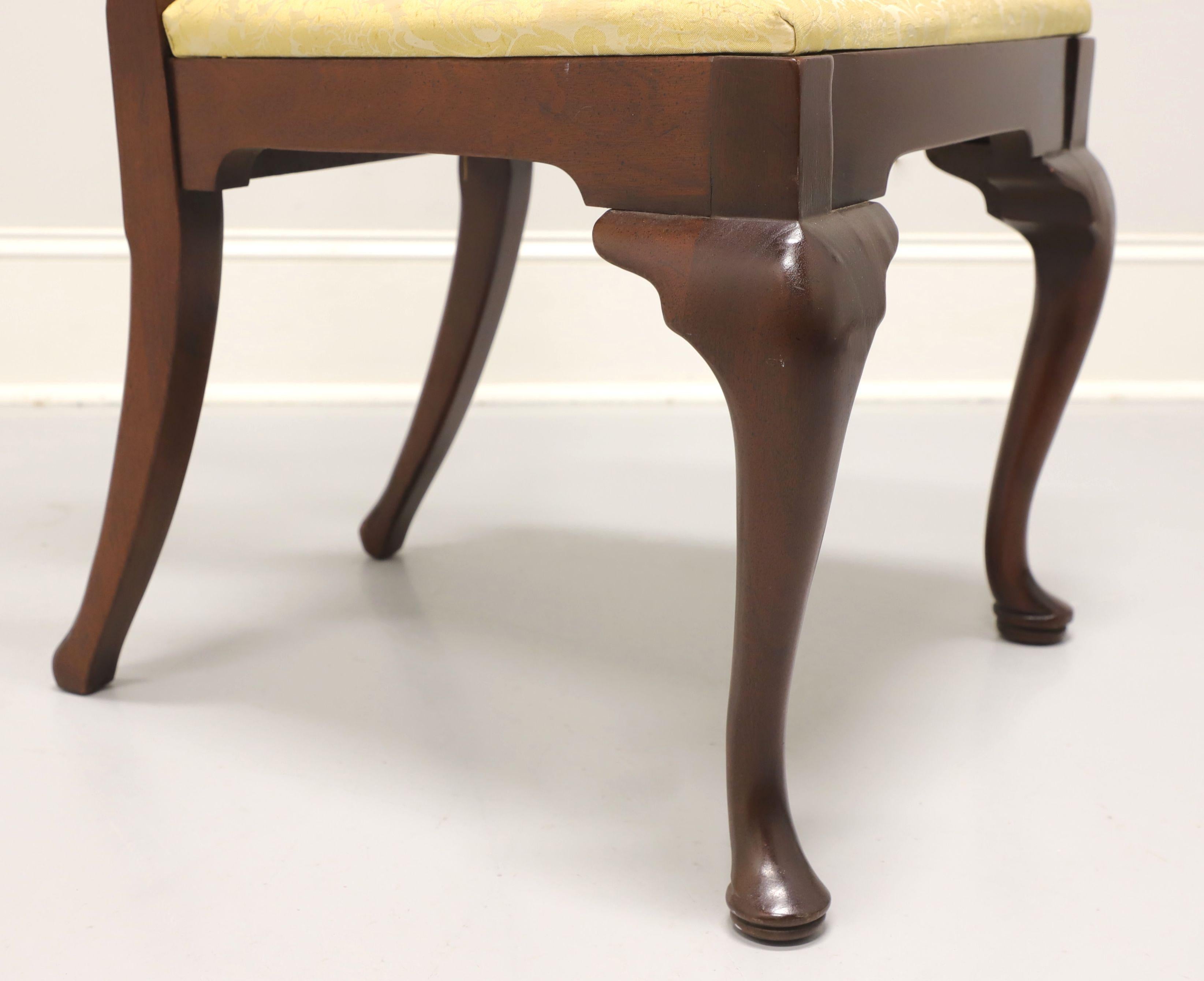 HICKORY CHAIR Mahogany Queen Anne Dining Side Chairs - Pair A 3