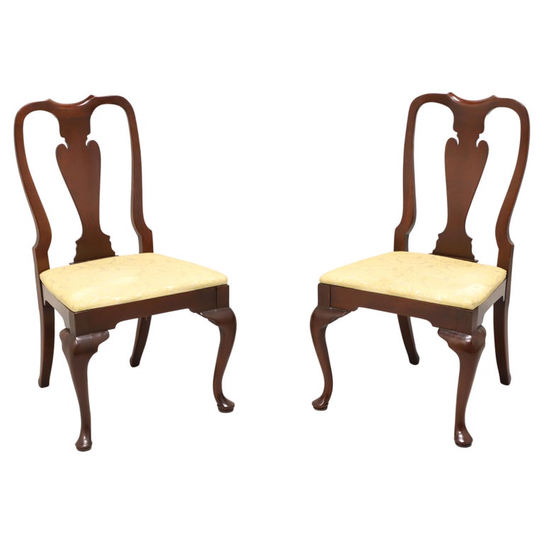 HICKORY CHAIR Mahogany Queen Anne Dining Side Chairs - Pair A For Sale ...