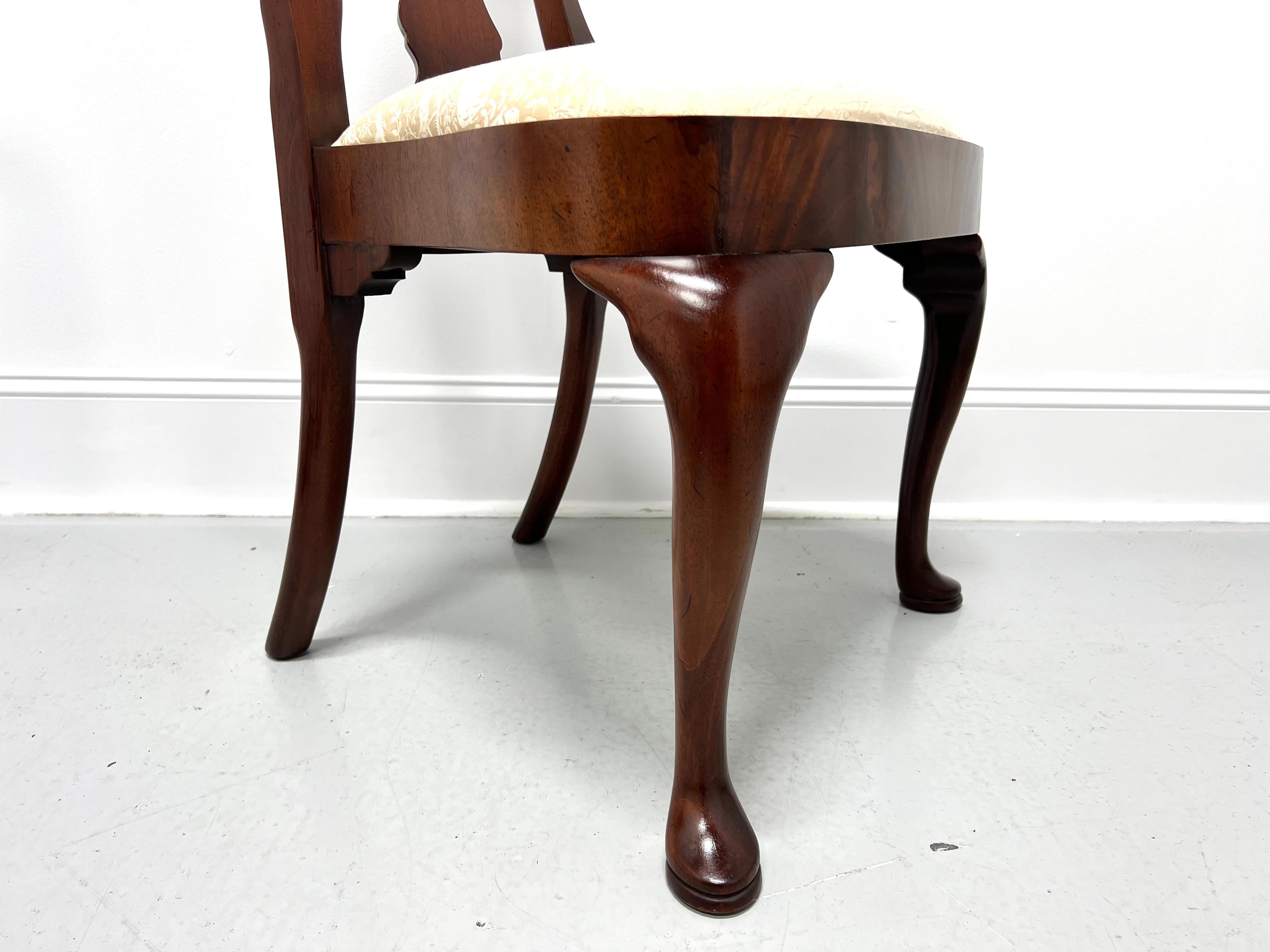HICKORY CHAIR Mahogany Queen Anne Dining Side Chairs - Pair For Sale 2