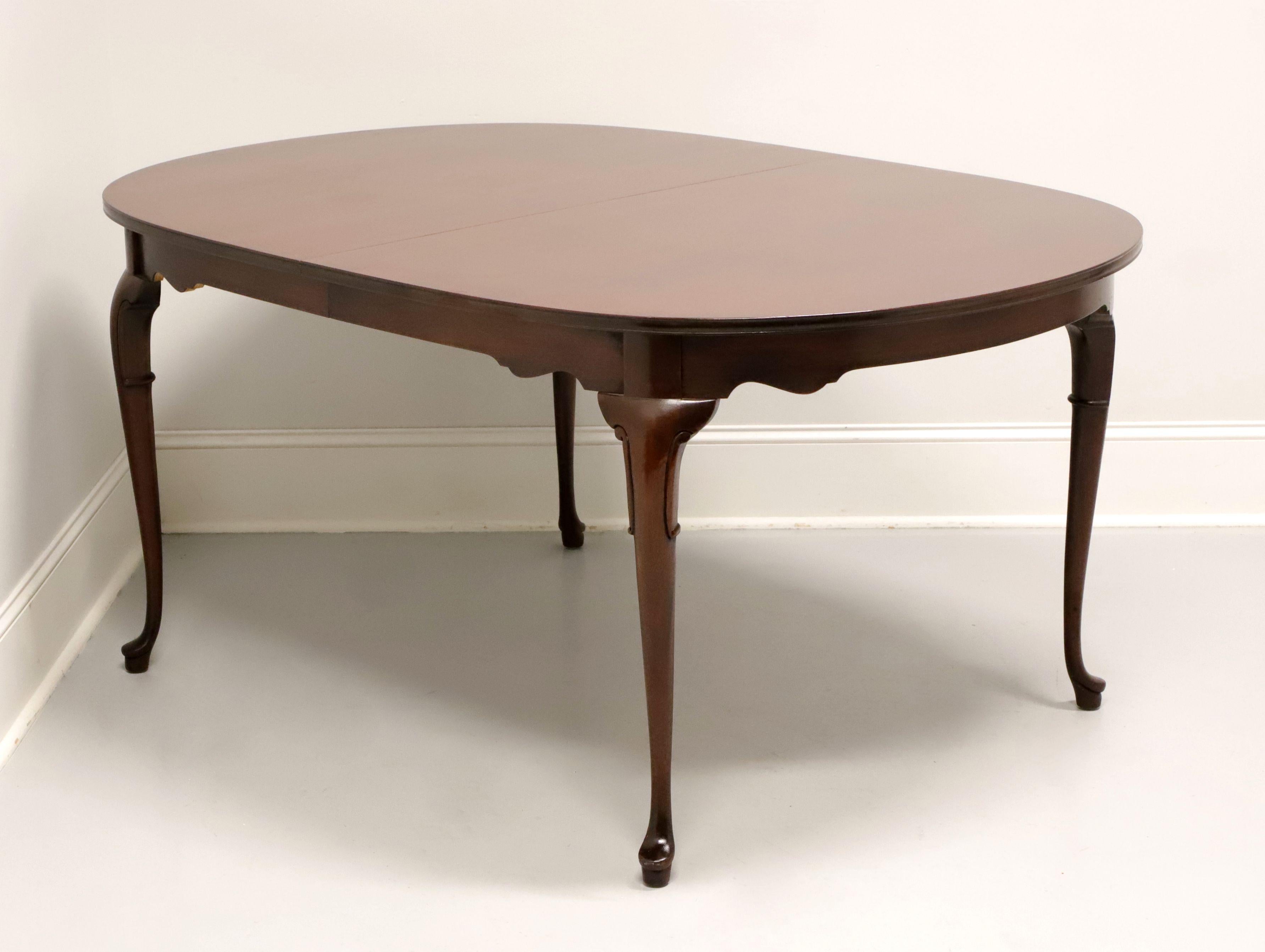 HICKORY CHAIR Mahogany Queen Anne Oval Dining Table For Sale 6