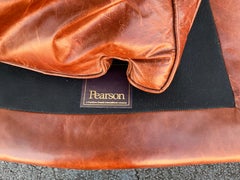 Hickory Chair Pearson French Louis XIV Style Walnut & Leather Arm Chairs - Pair