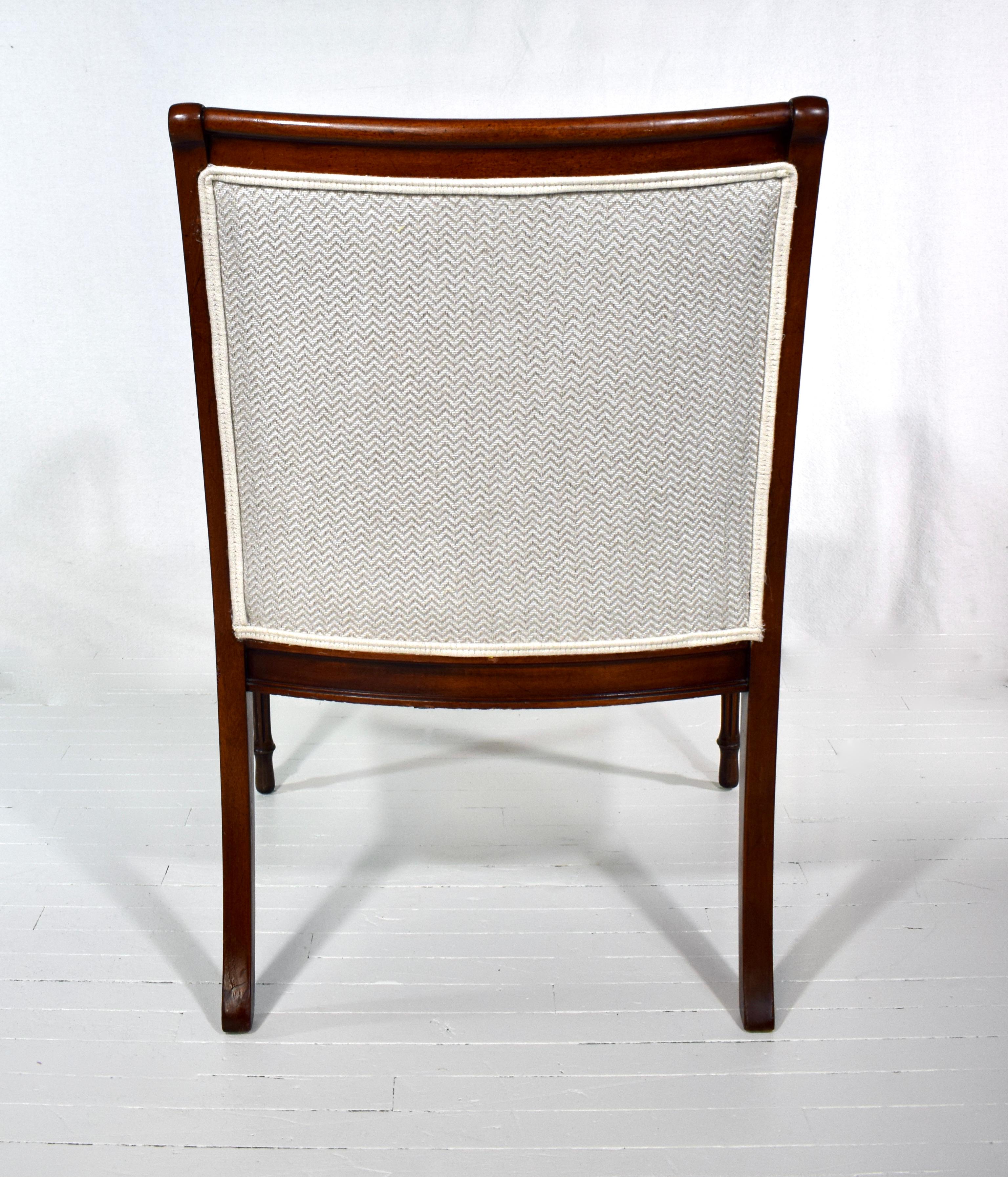 Hickory-Stuhl im Regency-Stil mit doppeltem Schilfrohr (Mitte des 20. Jahrhunderts) im Angebot