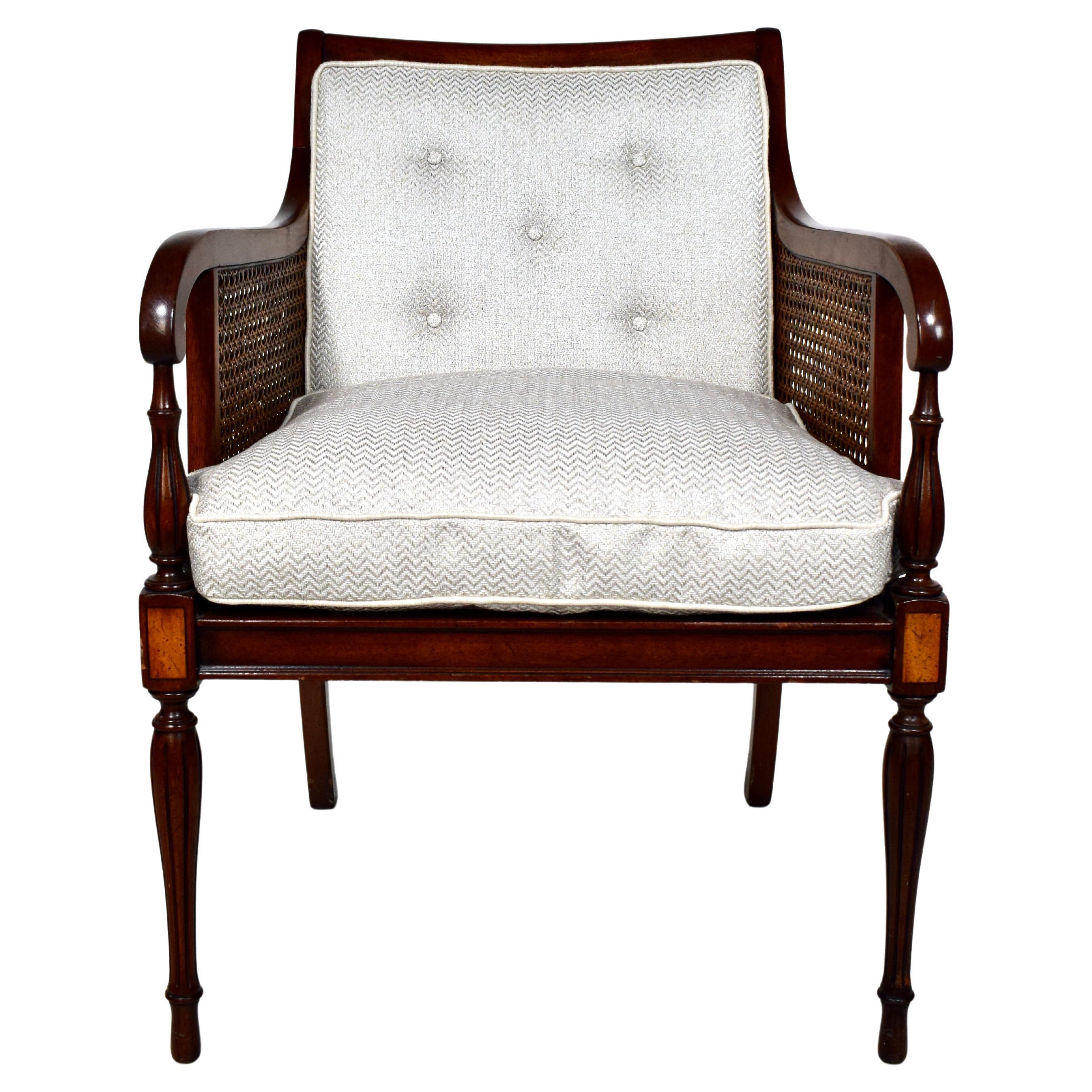 Hickory Chair Regency Style Double Caned Chair