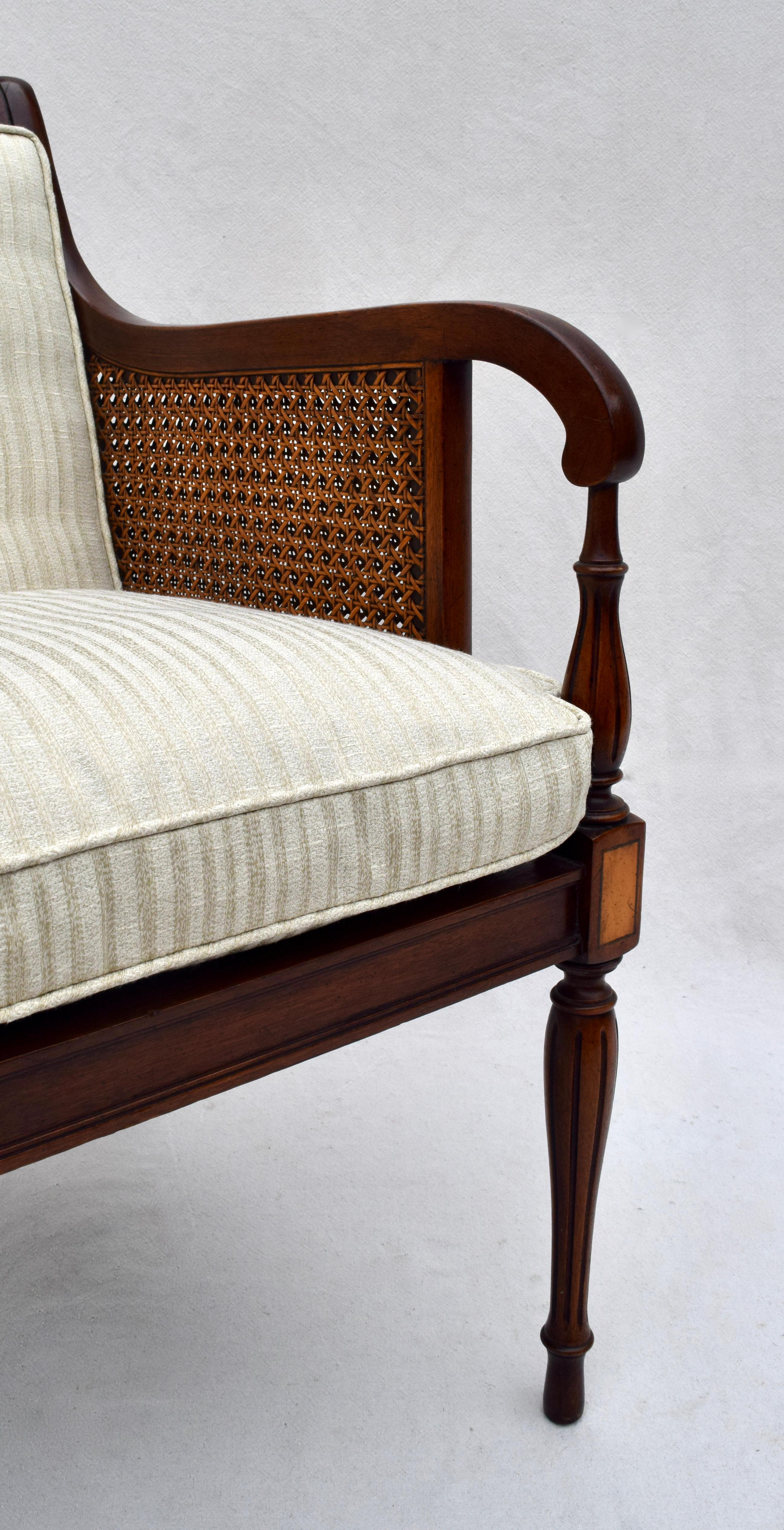Hickory Chair Regency Style Double Caned Chairs In Good Condition In Southampton, NJ