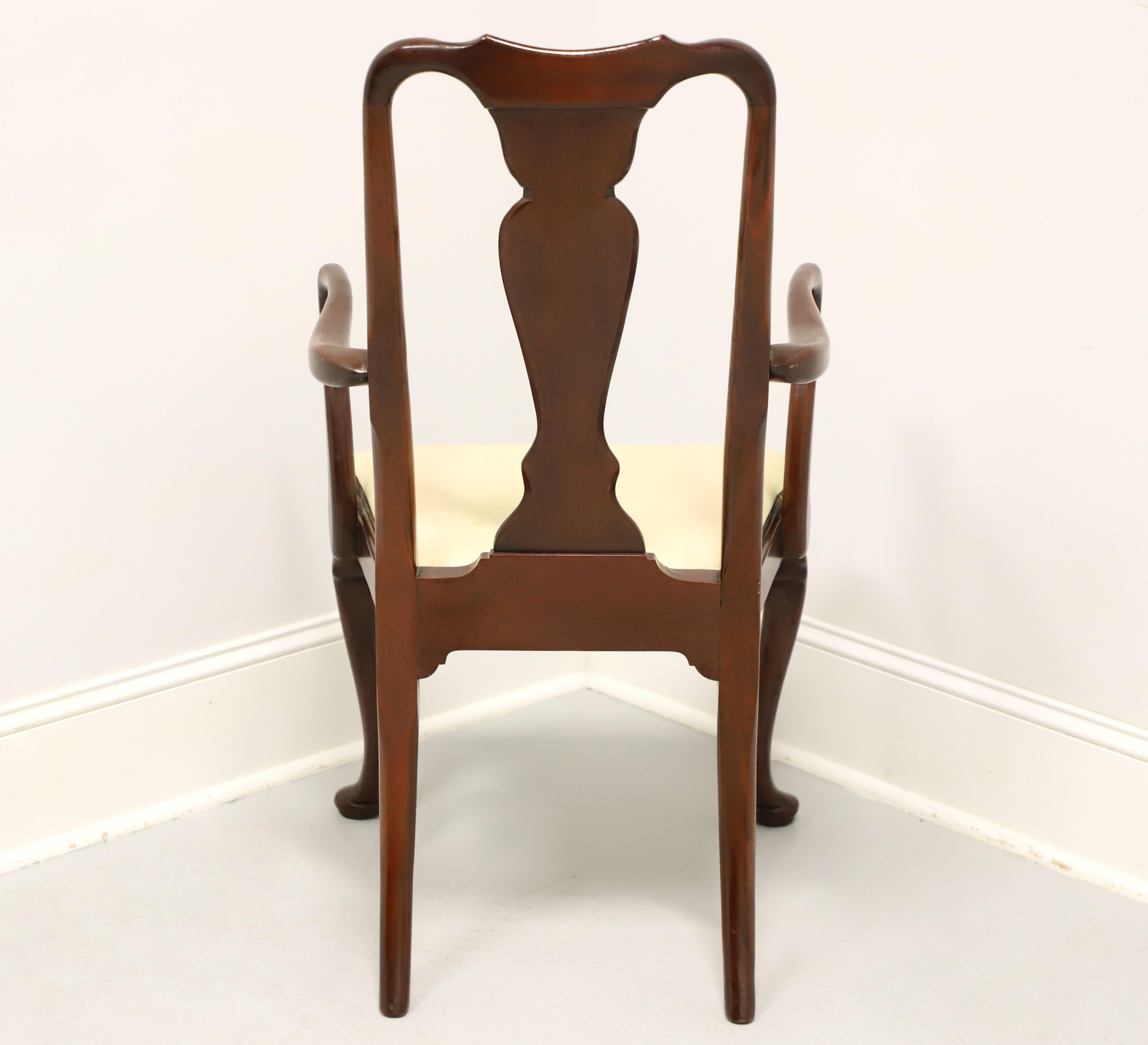 HICKORY CHAIR Solid Mahogany Queen Anne Style Dining Armchair For Sale ...