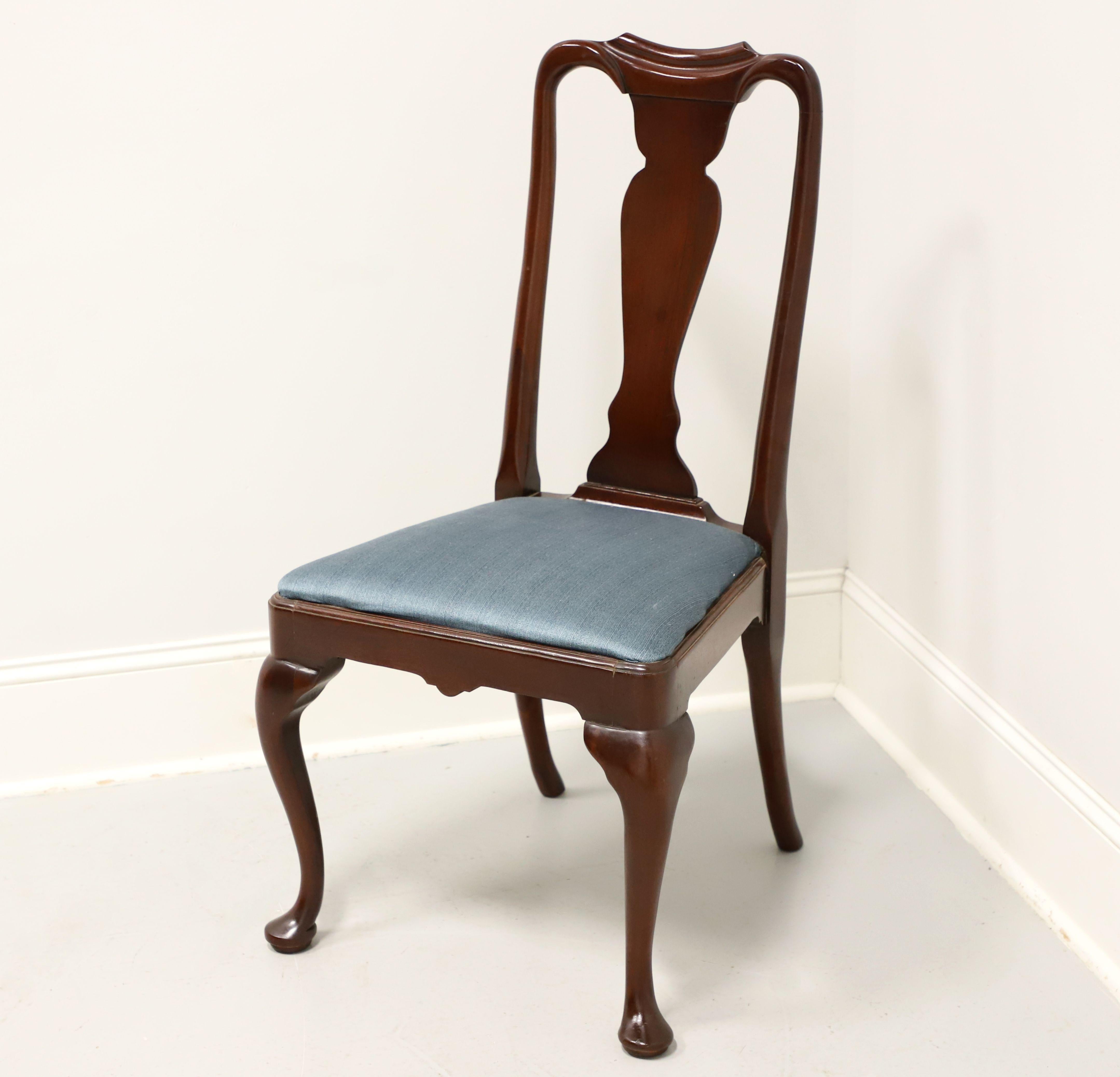 American HICKORY CHAIR Solid Mahogany Queen Anne Style Dining Side Chair