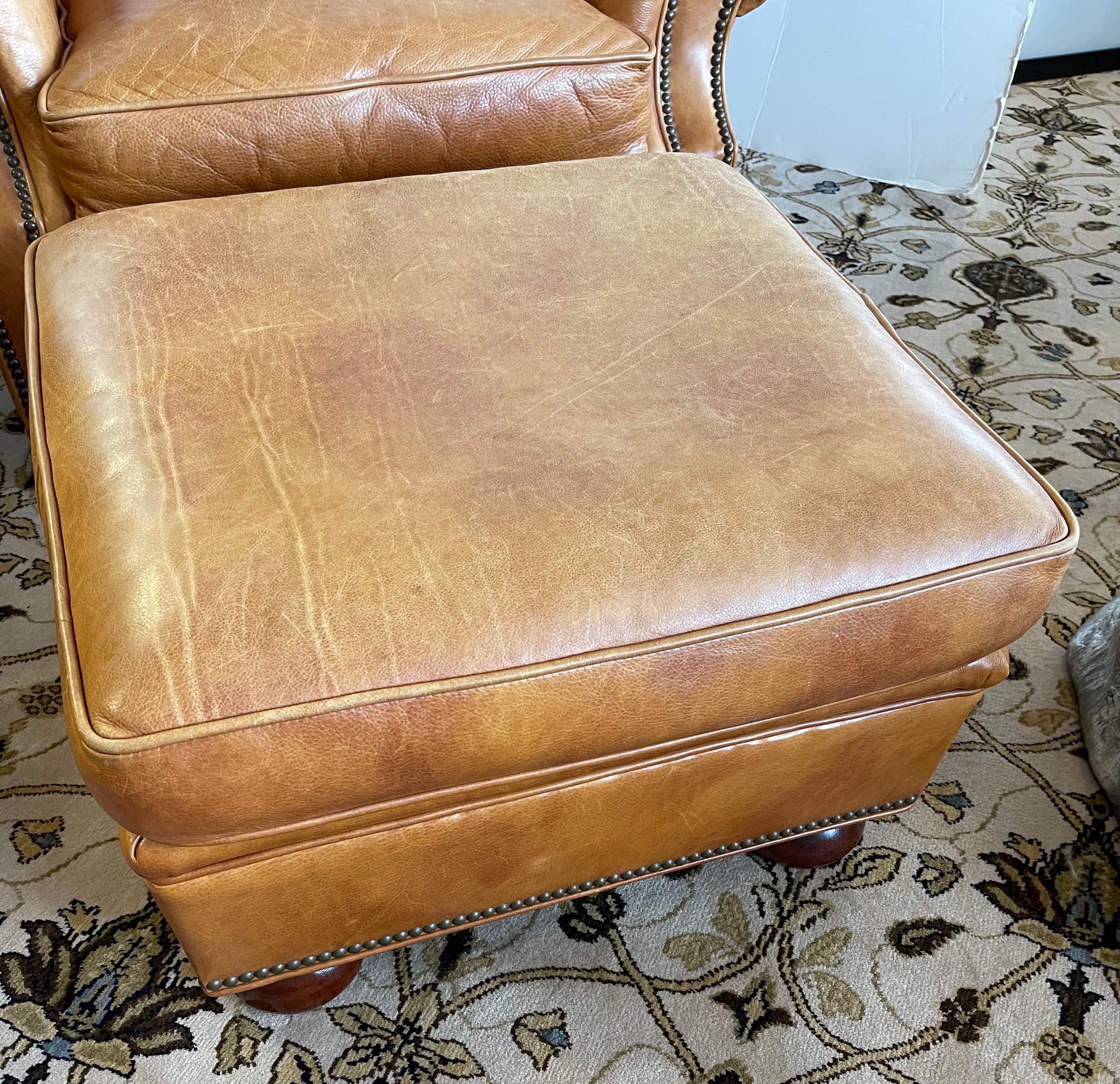 hickory chair leather