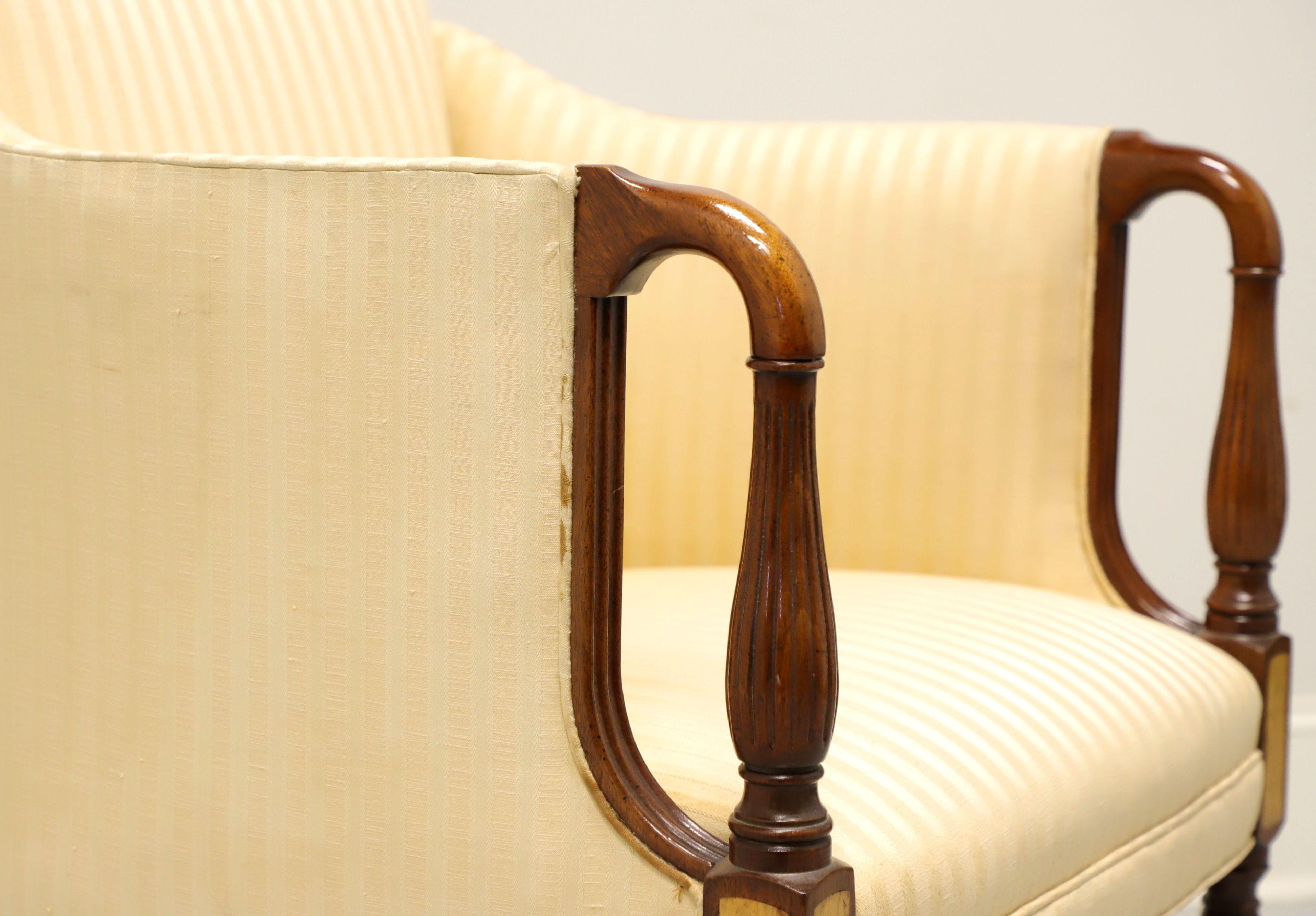 HICKORY CHAIR Walnut Sheraton Style Armchairs - Pair 2