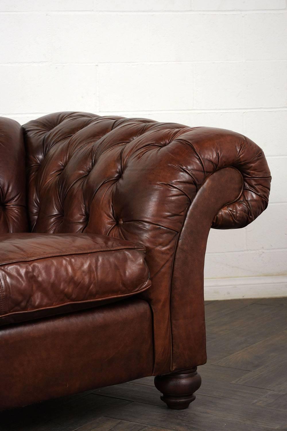 leather sofa chesterfield