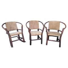 Hickory Child's Set W/ Leather Seats -3 Pcs.