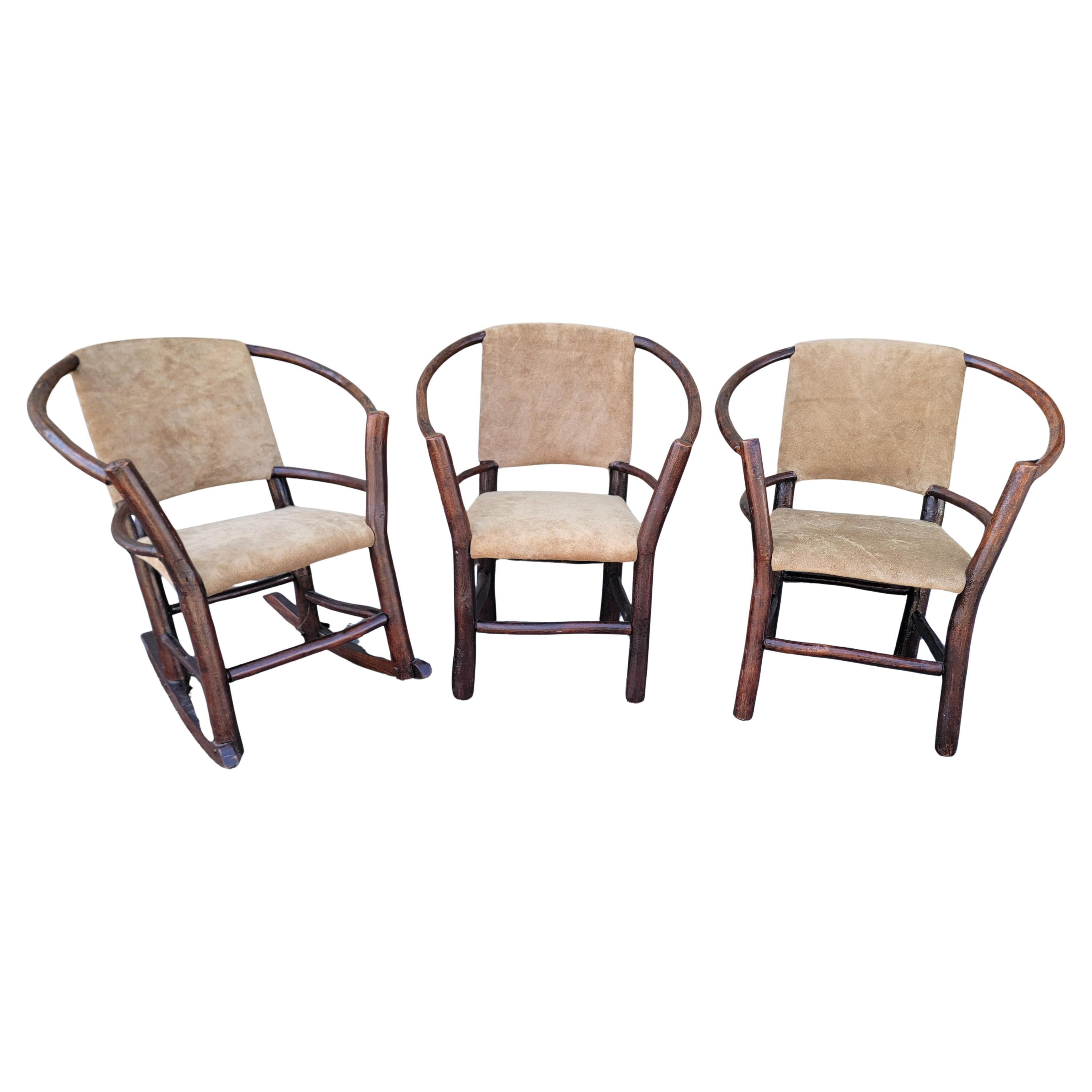 Set per bambini Hickory con sedili in pelle -3 pezzi. in vendita