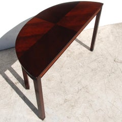54""W Hickory-Demilune-Konsolen-Eingangstisch